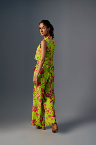 Flower Power Crop Co-Ord, Lime, image 5