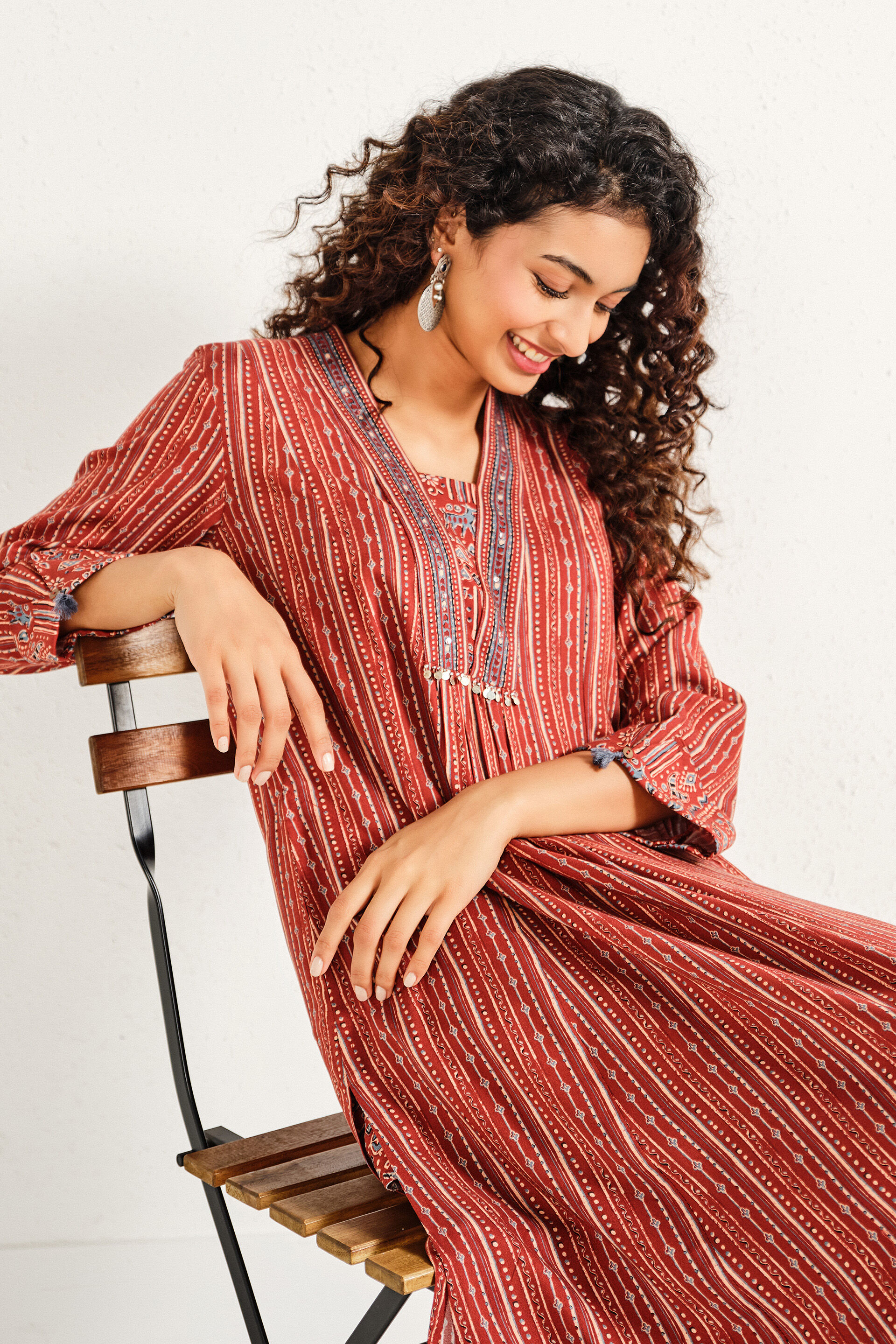 Ruhaani Rust Kurta Set, Rust, image 4