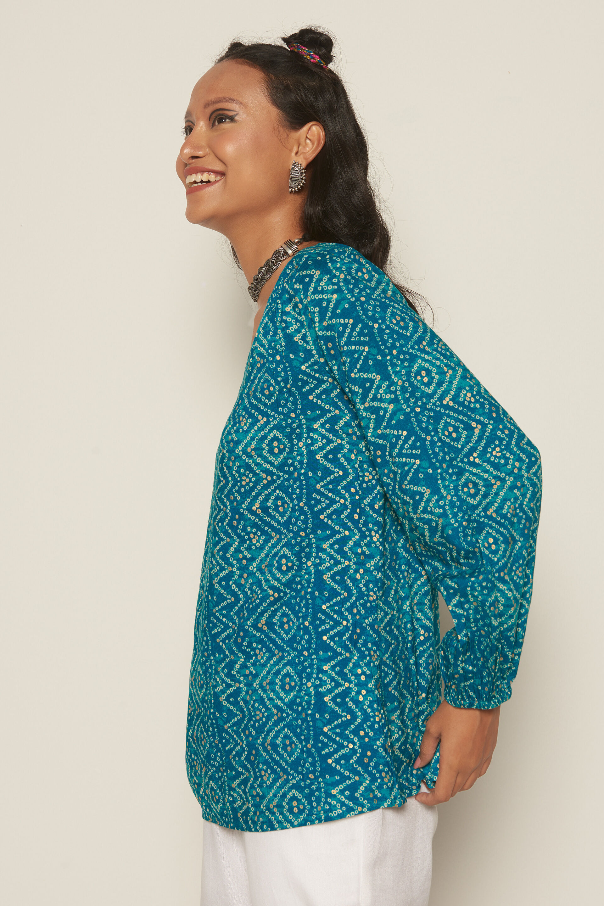 Connecting Dots Straight Top, Teal, image 5