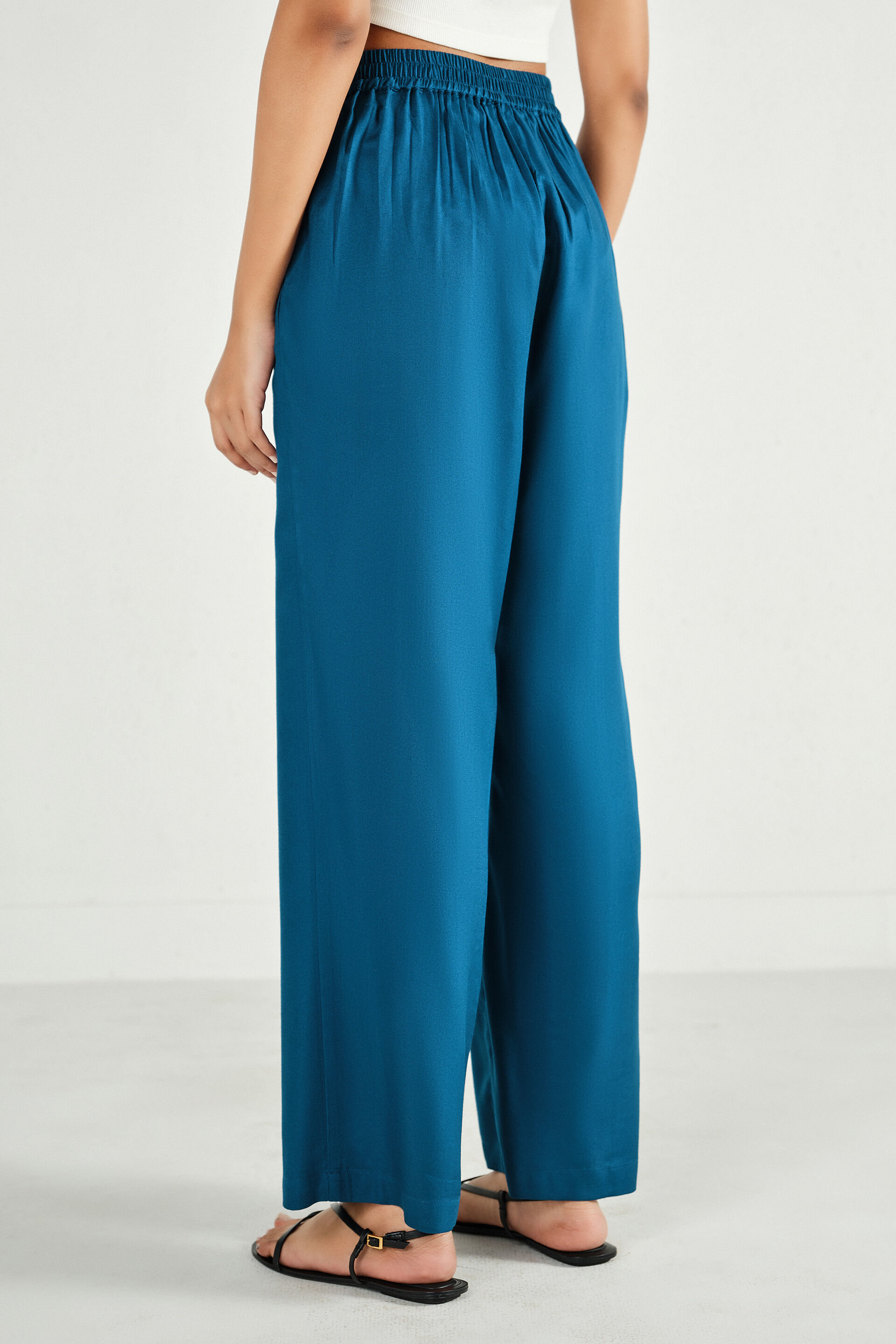 Siyahi Indigo Straight Pants, Indigo, image 4