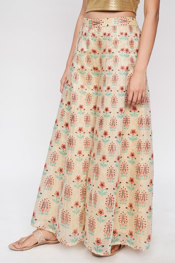 5 - Beige Ethnic Motifs Sharara, image 5
