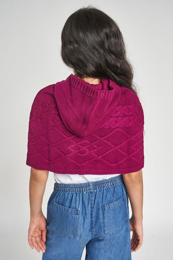 3 - Purple Hooded Cape Jacket, image 3