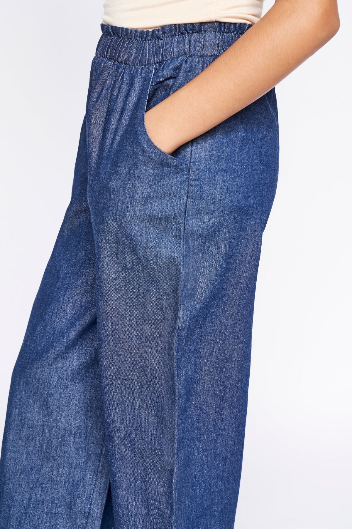 5 - Dark Blue Solid Straight Bottom, image 5