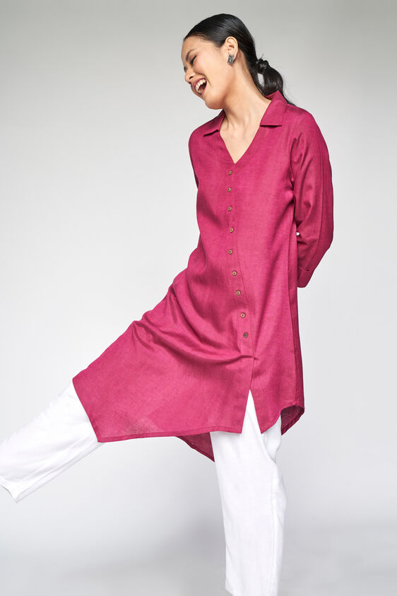 Asymmetric Tunic, Purple, image 3