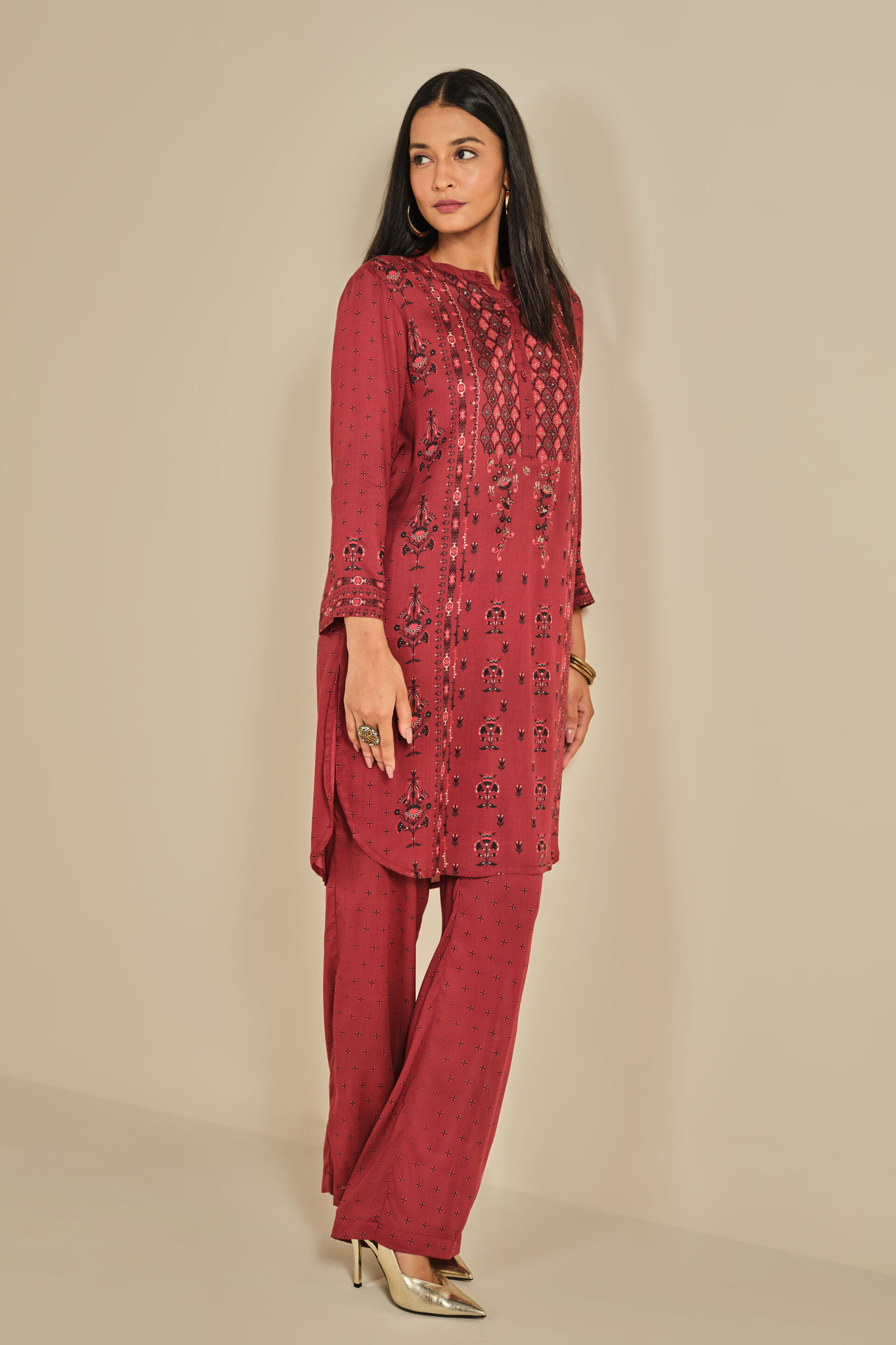 Marsala Muse Rust Co-ord Set, Rust, image 3