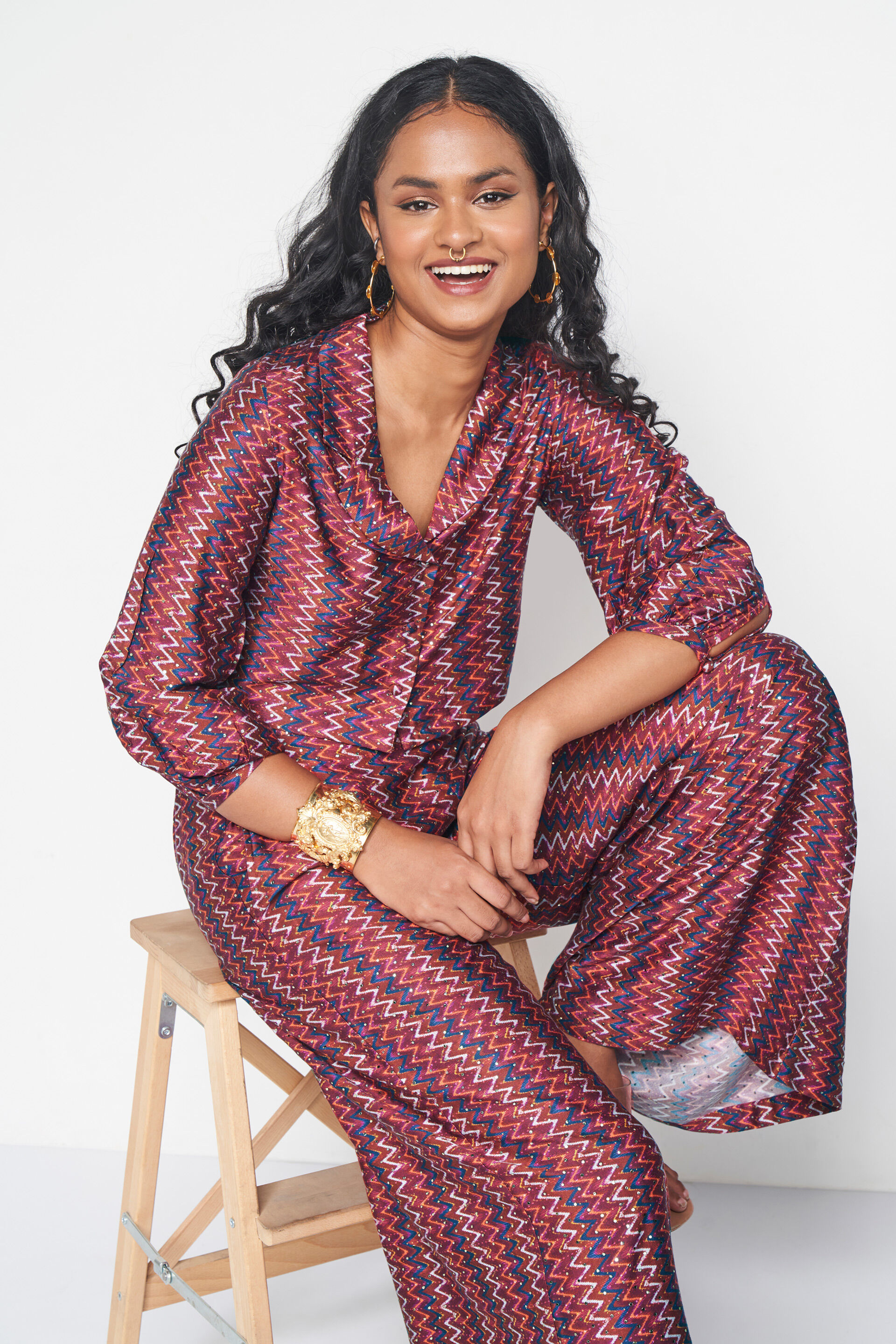 Bikaner Co-ords Set, Red, image 6