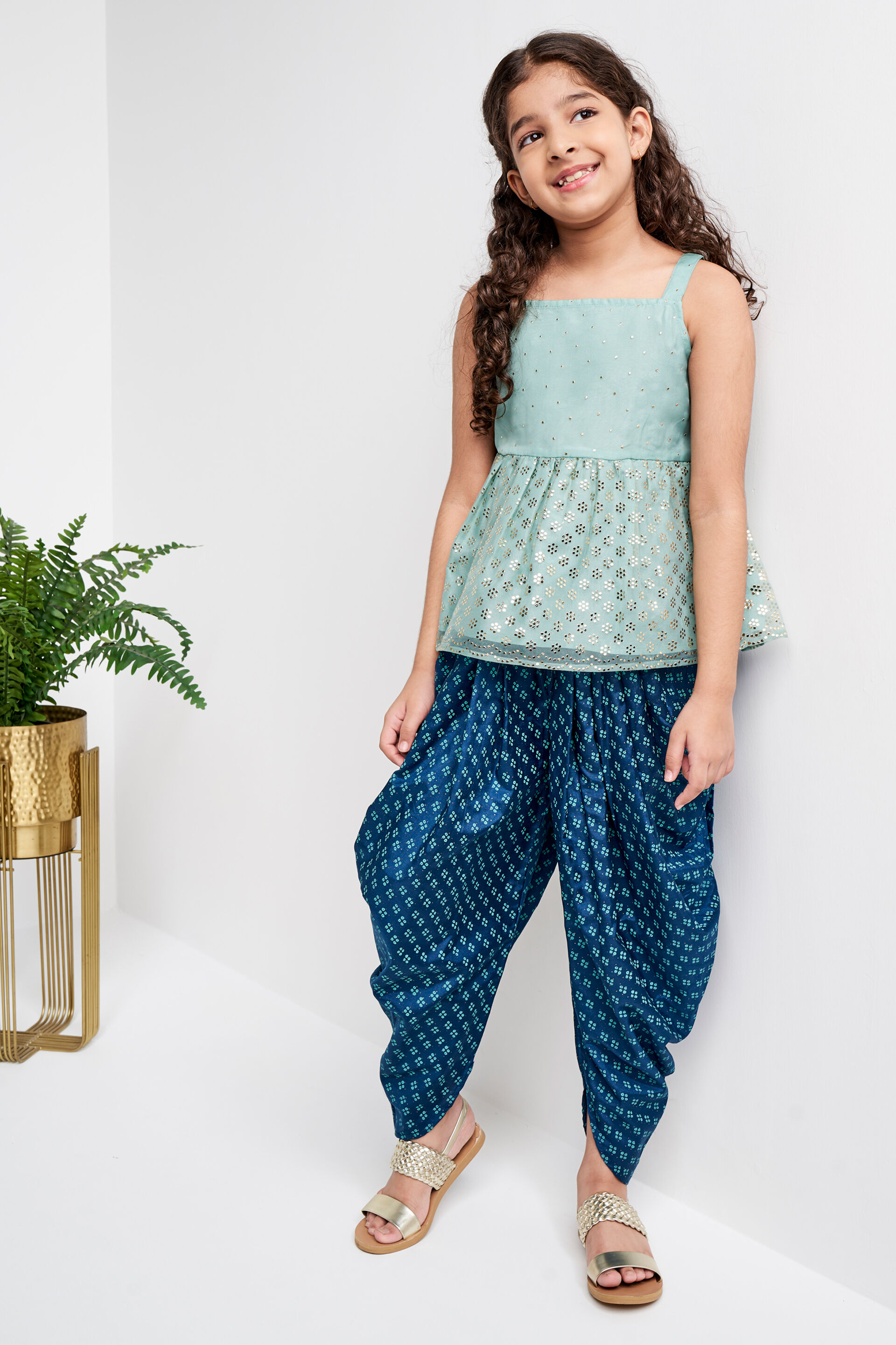 Sage Green Geometric Flared Suit, Sage Green, image 2