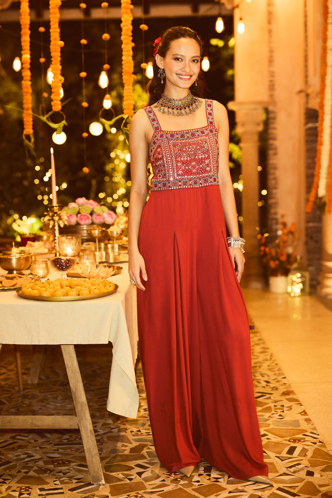 Kavishi Rust Jumpsuit