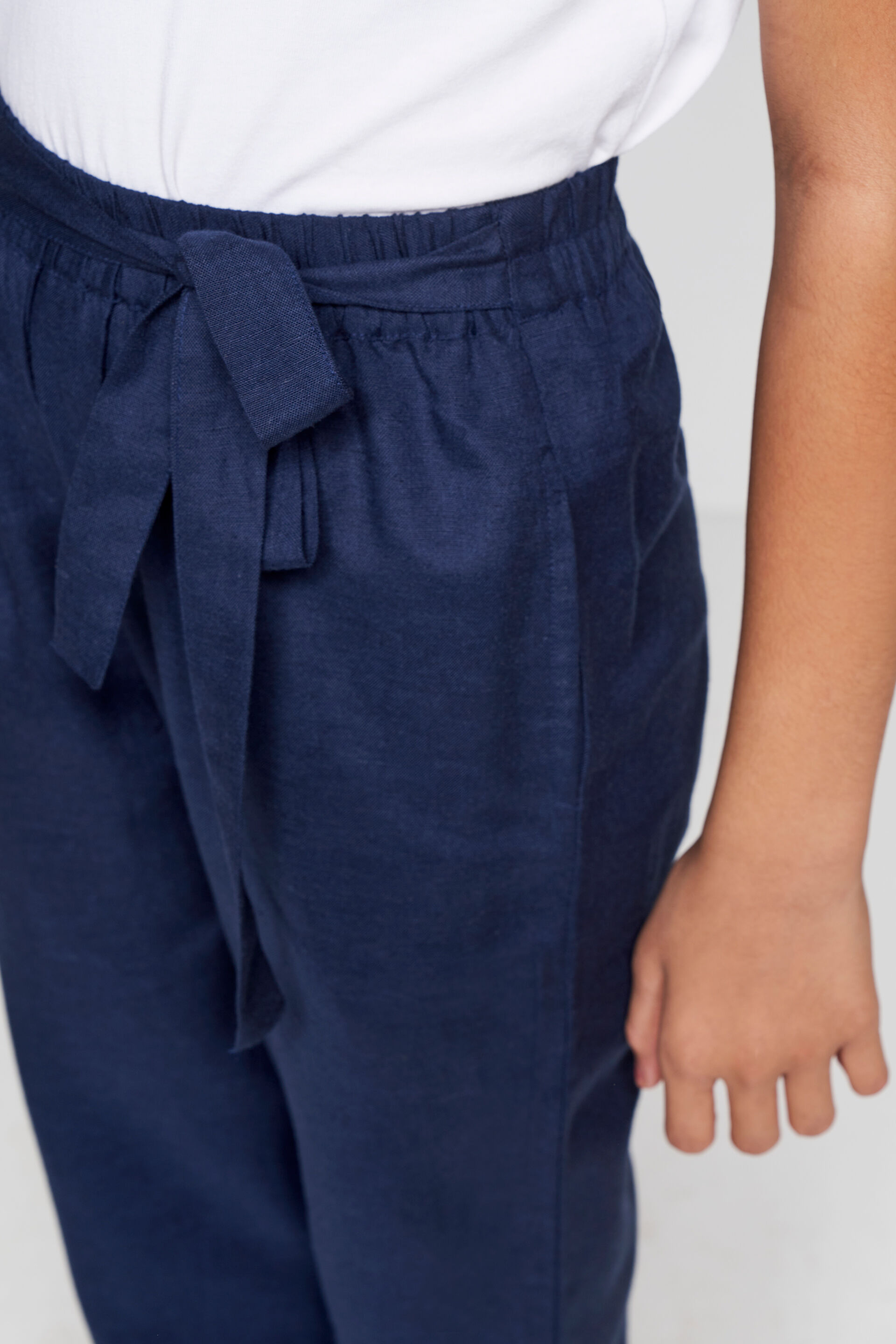 Navy Blue Straight-Fit Trousers, Navy Blue, image 5