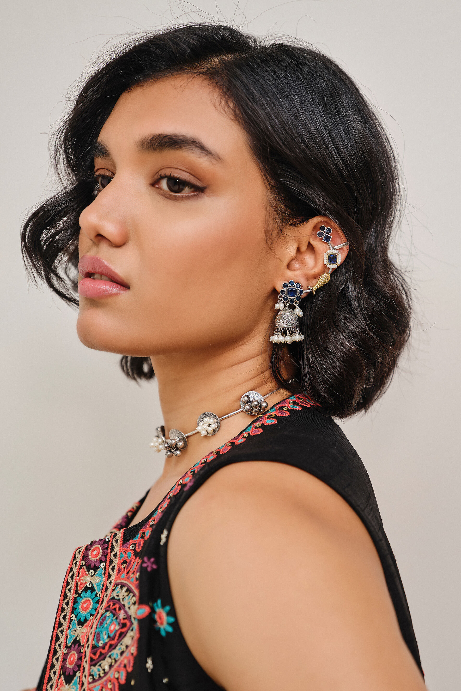 Golden Fish Ear Cuffs, , image 3