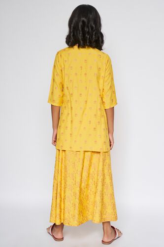 6 - Mustard Floral Straight Suit, image 7
