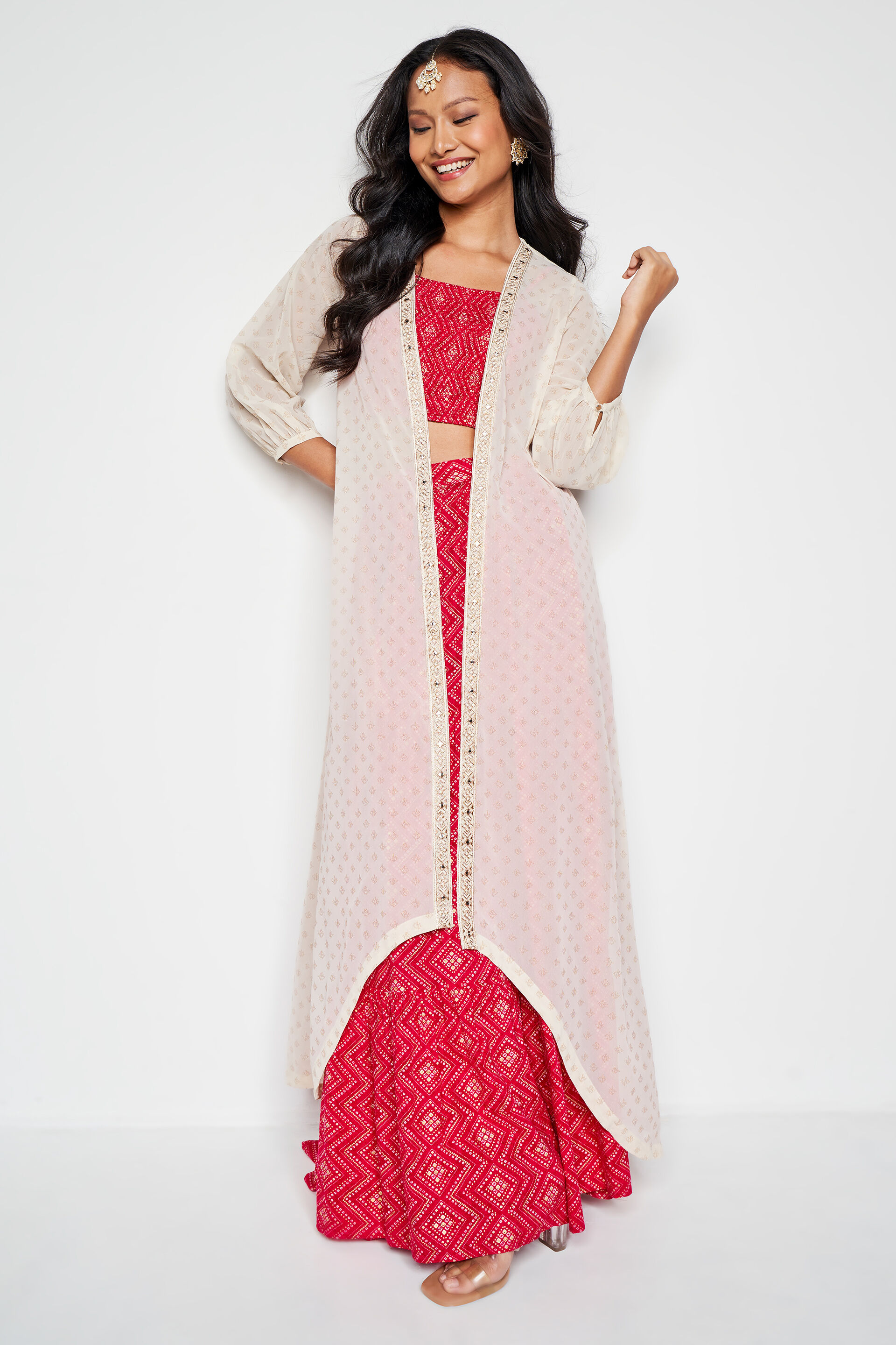 Chandni Cape, Off White, image 2