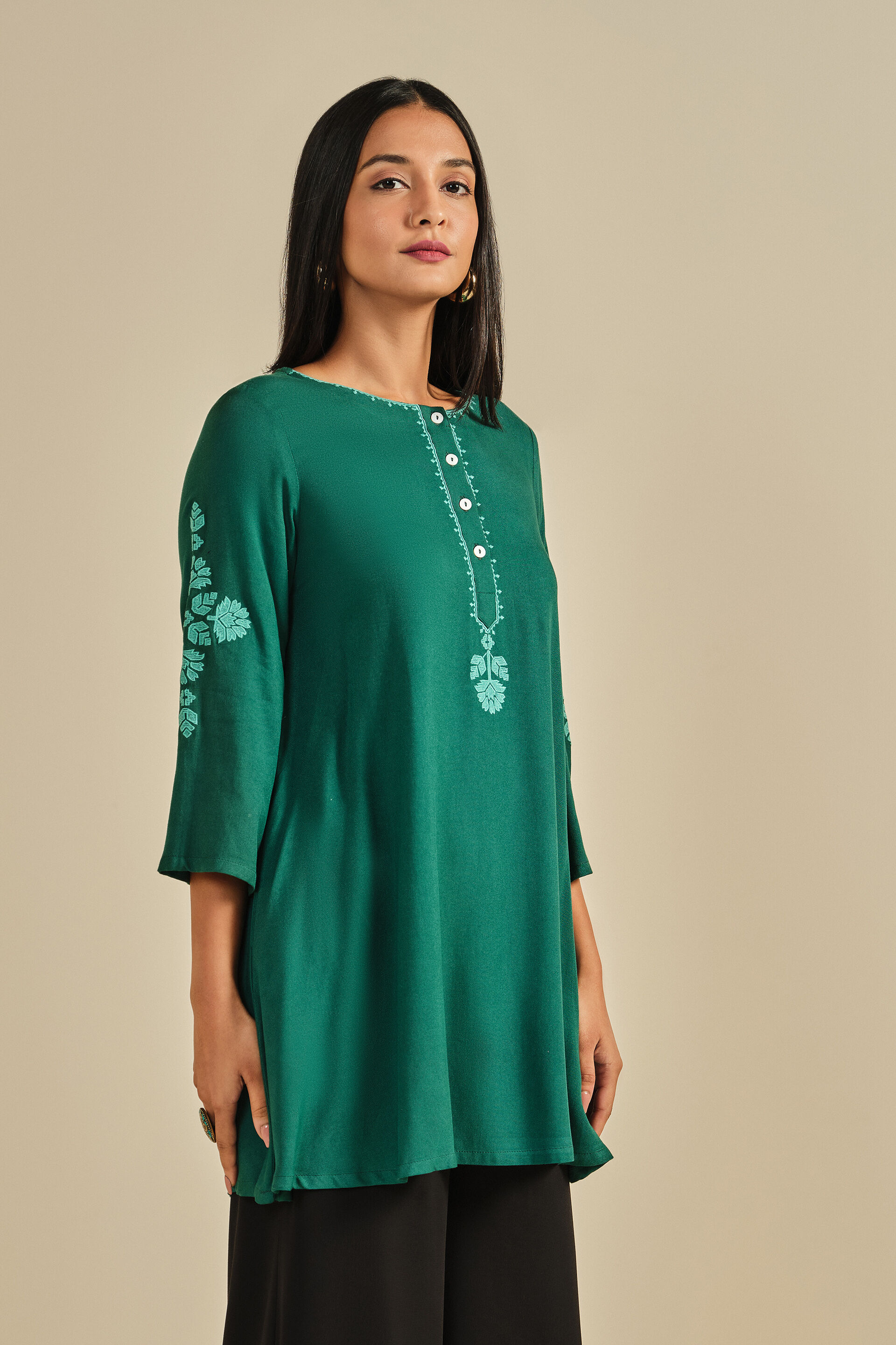 Safar Sa Green Tunic, Green, image 4