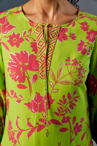 Flower Power Tunic, Lime, image 4