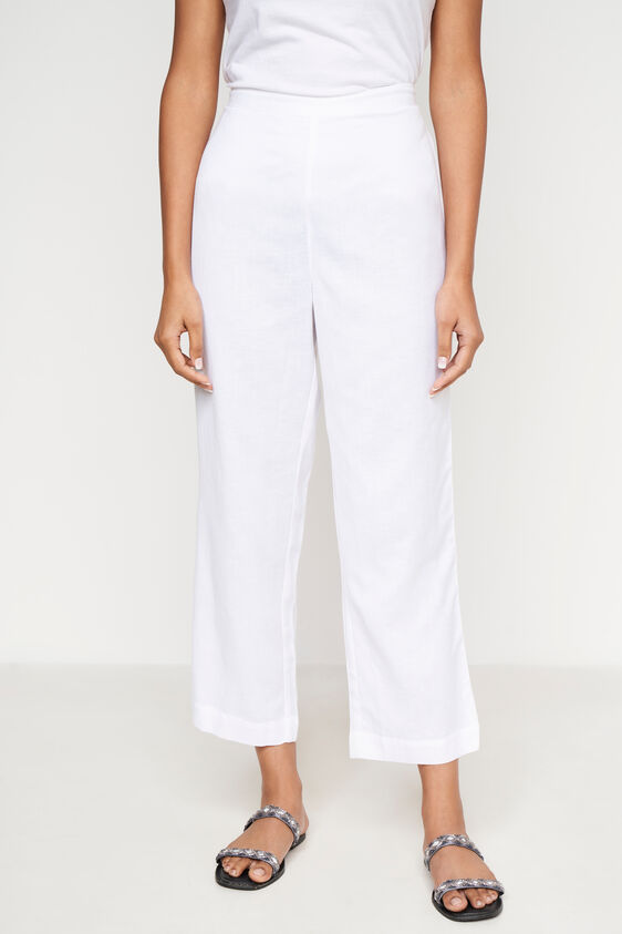 Solid Straight Slip-On Bottom, White, image 2