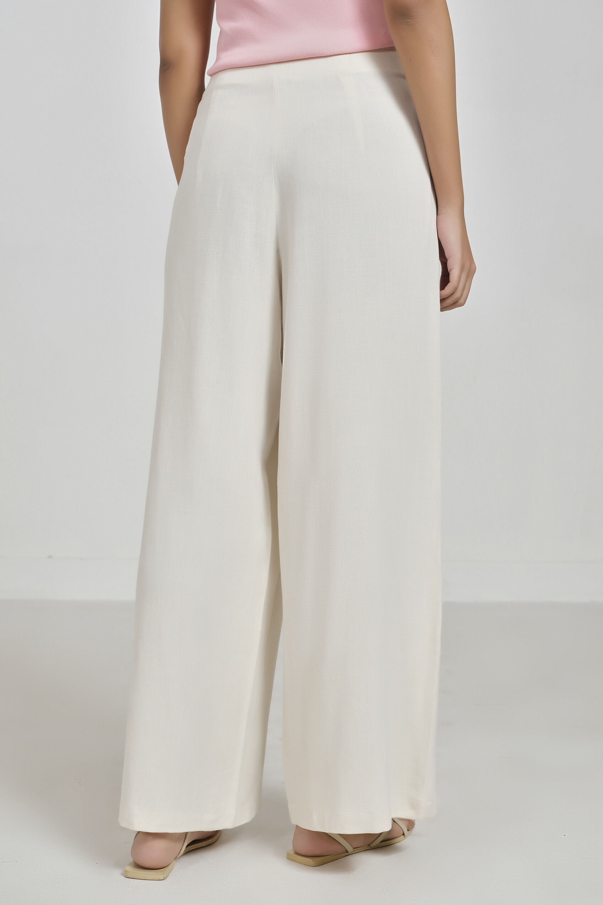 Ivory Straight Pants, Off White, image 5