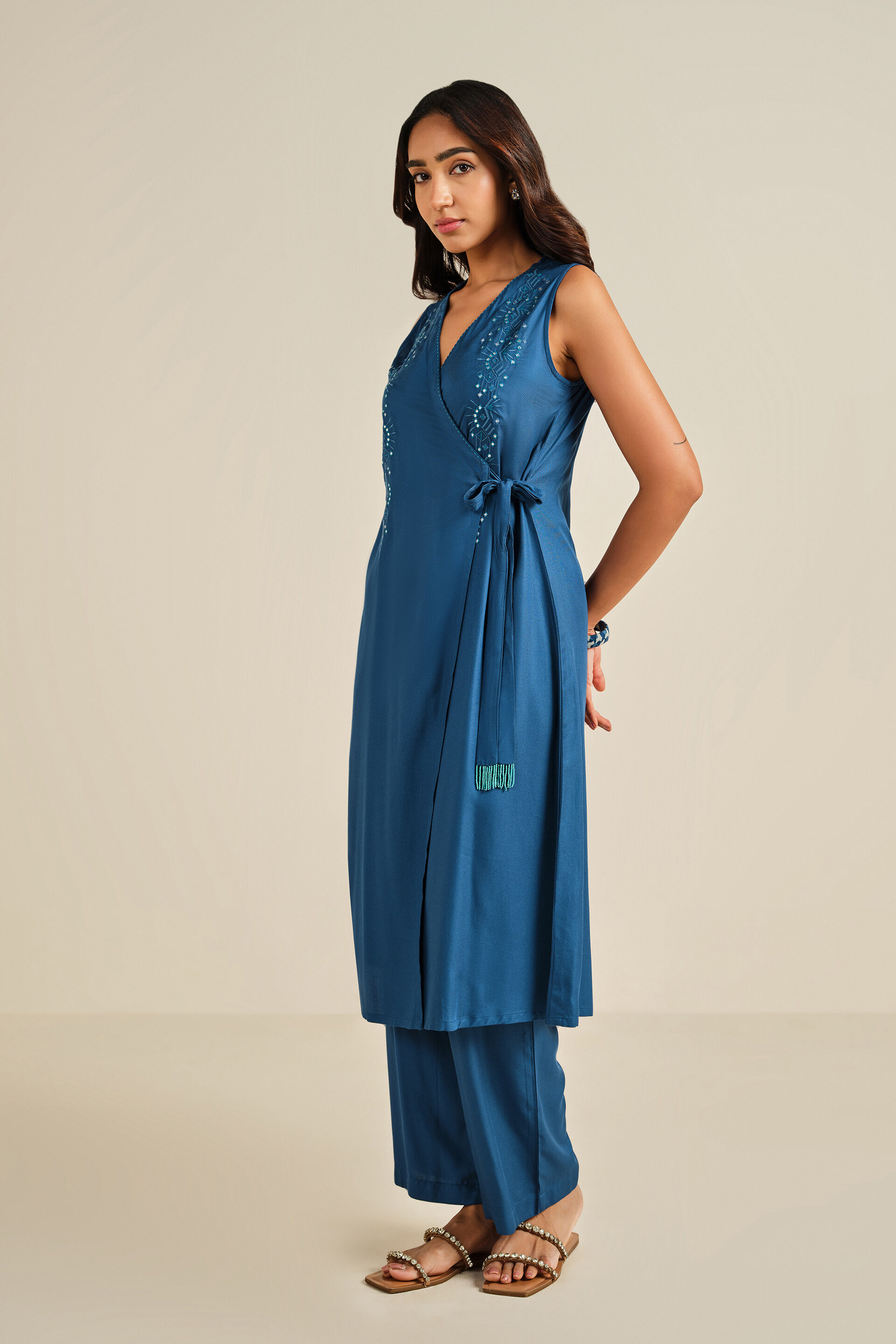 Blue Ambar Co-ord Set, Indigo, image 2