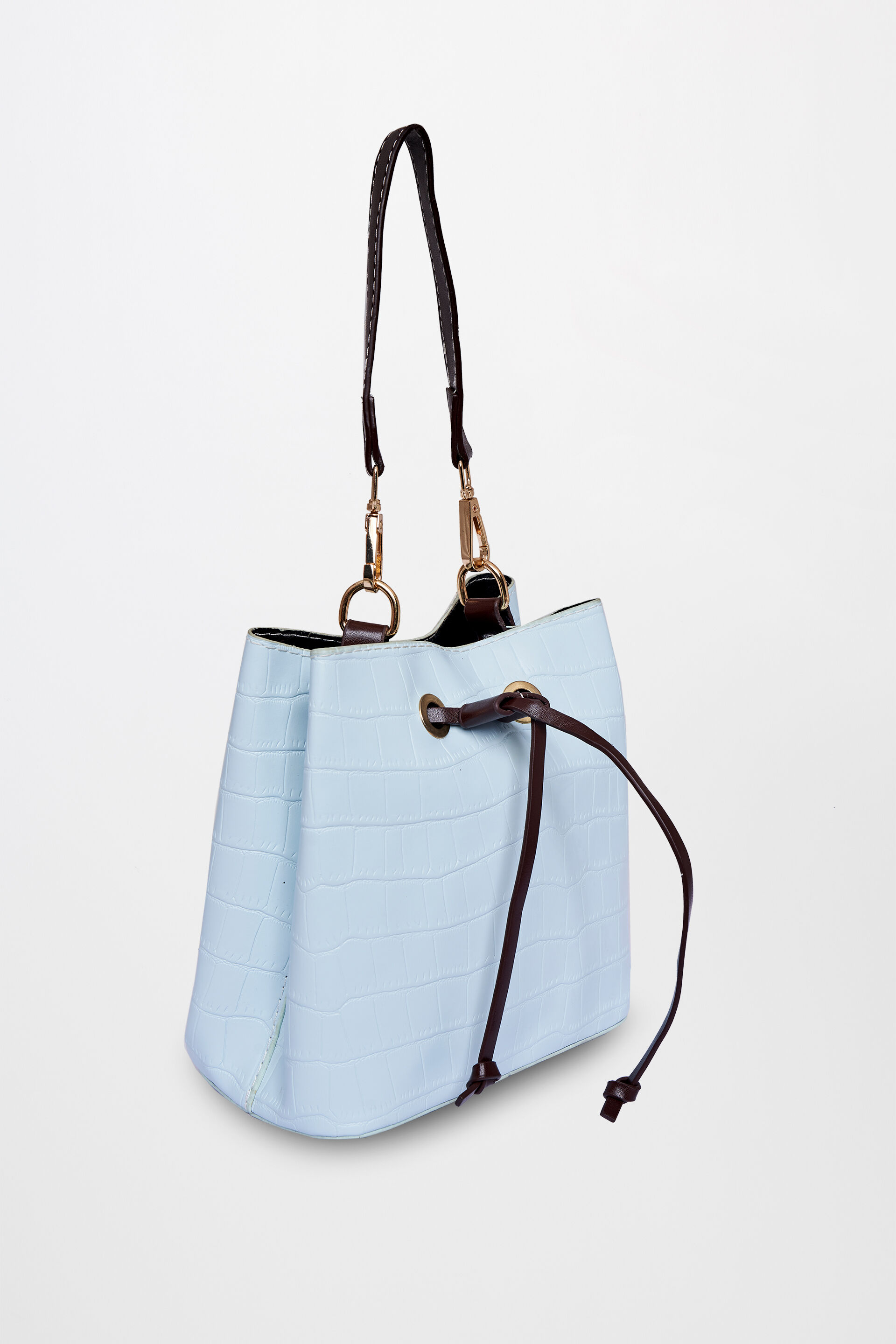 Powder blue tote bag clearance