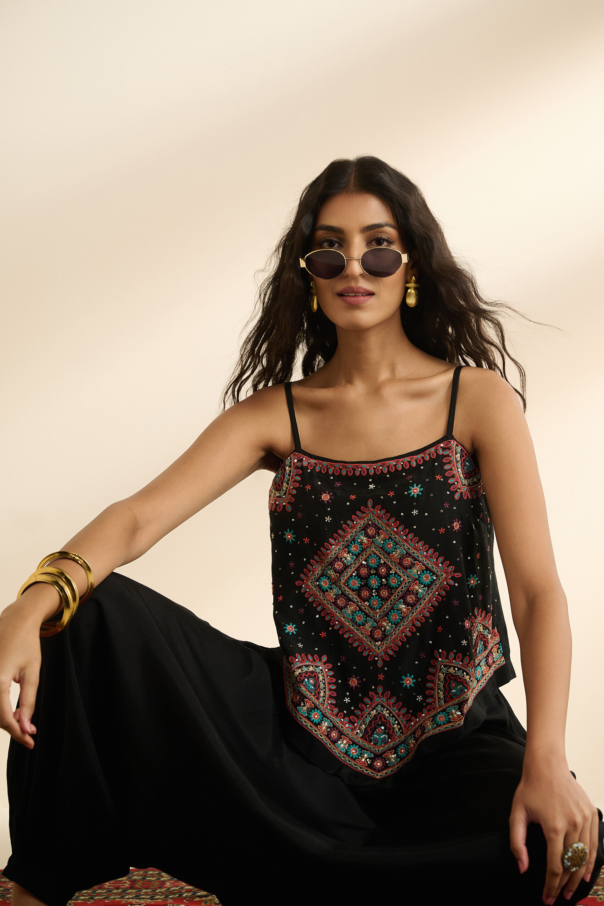 Aarini Black Co-ord Set, Black, image 6