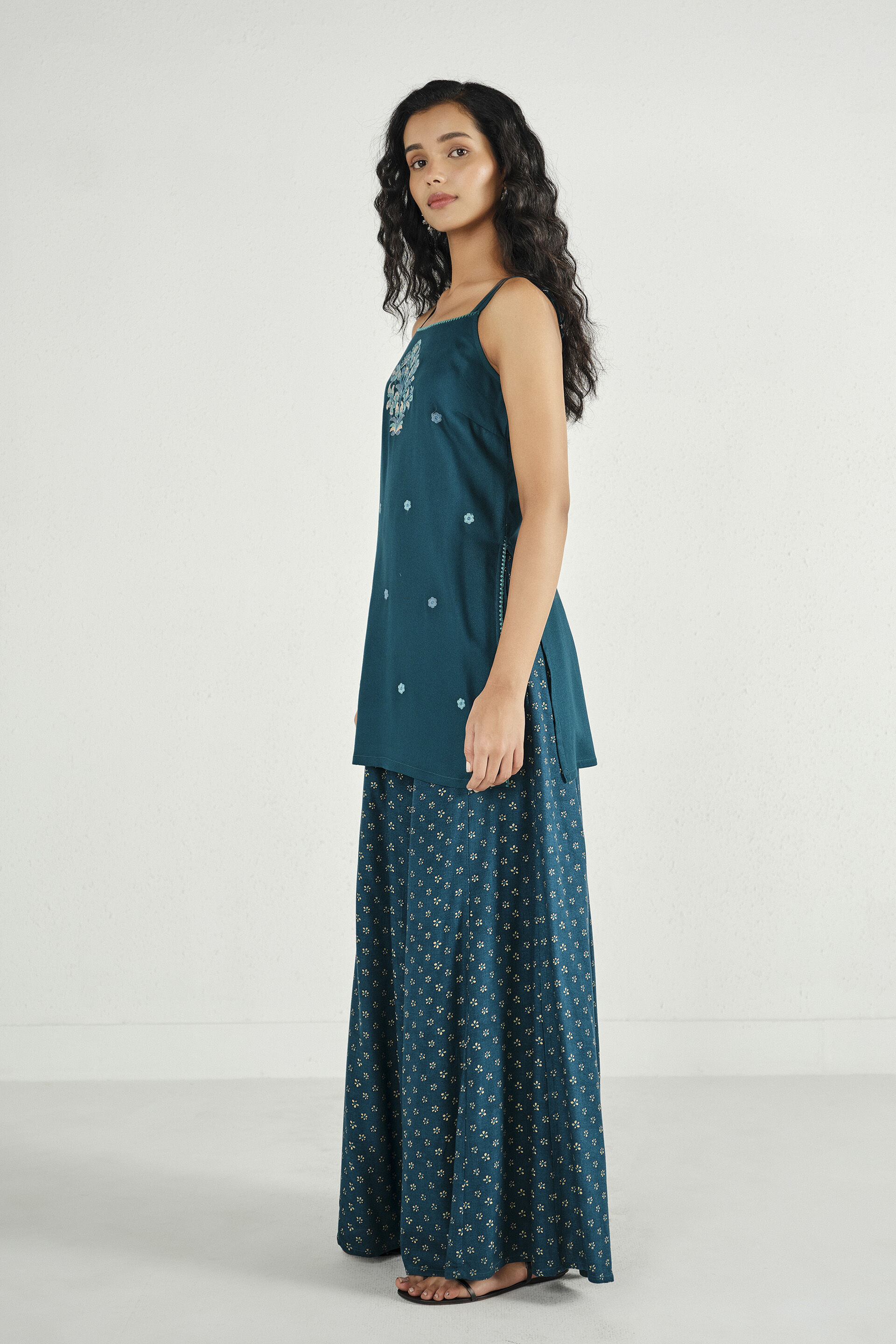 Anvi Indigo Sharara Set, Indigo, image 4