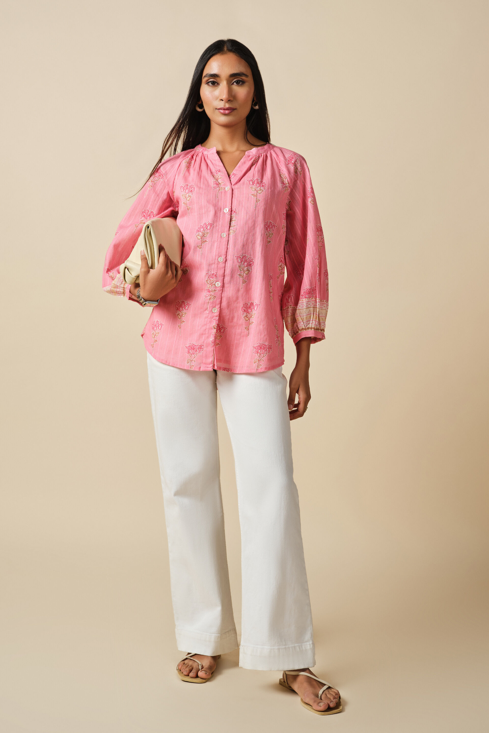 Gulbaro Top, Pink, image 2