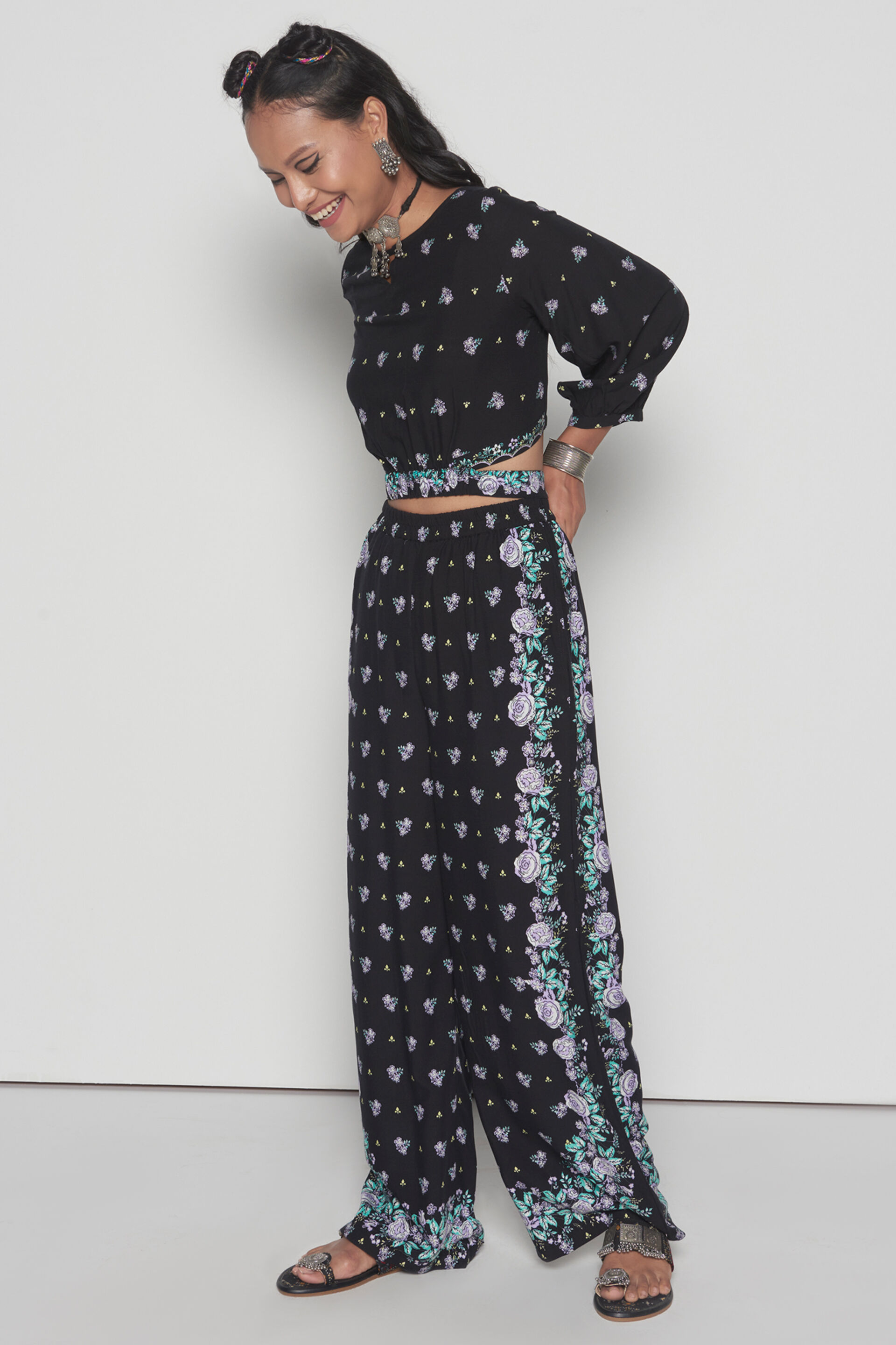 Smoke It Out Co-ords Set, Black, image 3