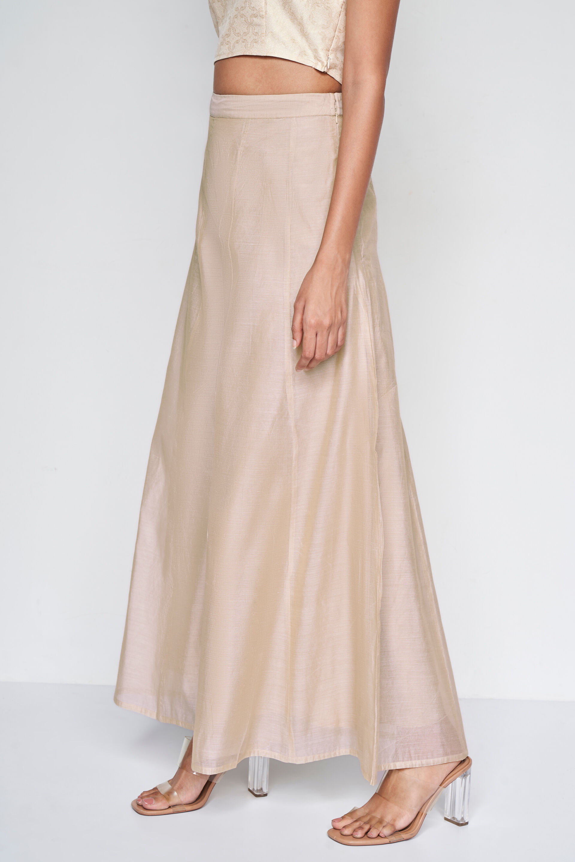 Neutral flared sharara, Beige, image 2