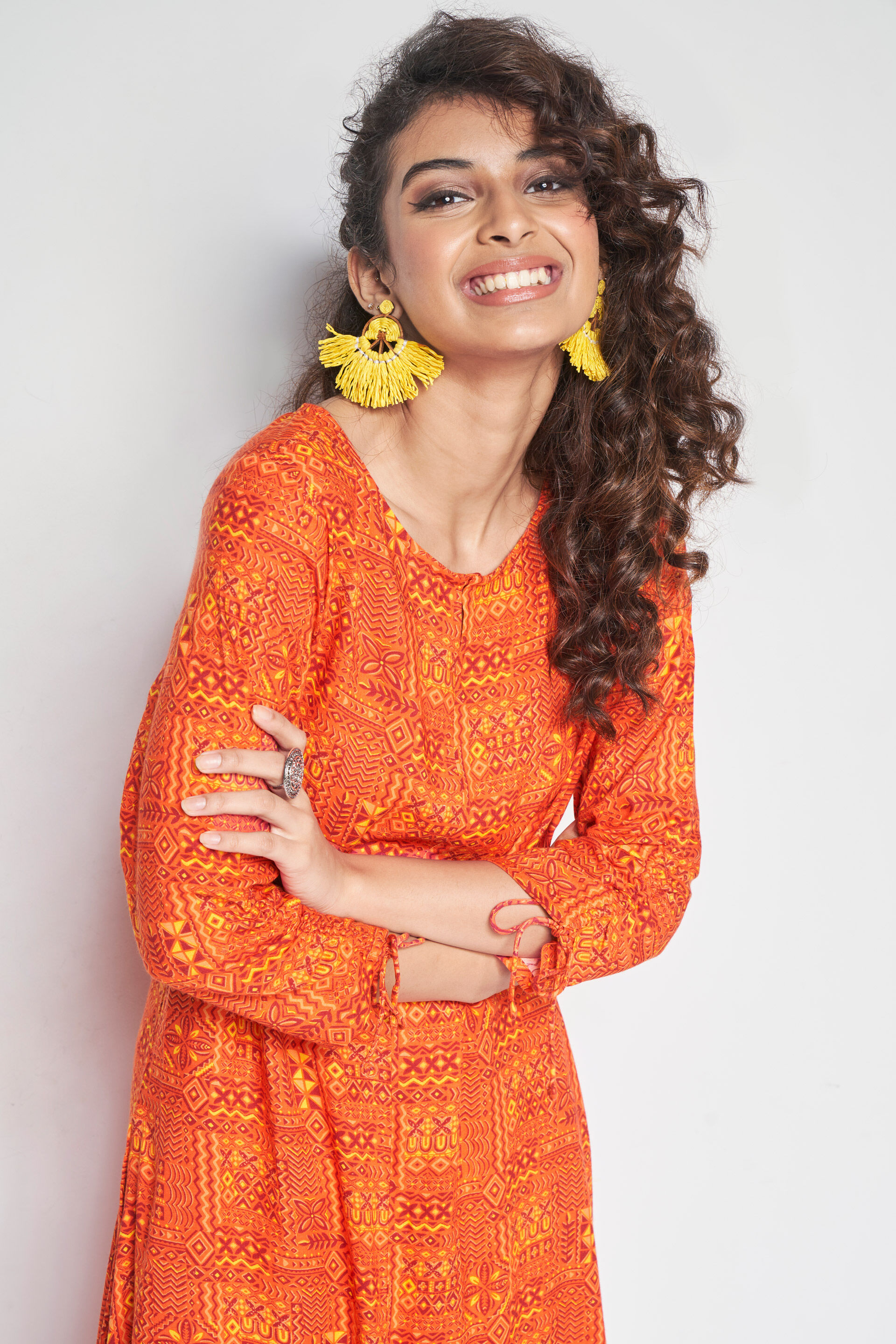 Narangi kurta set, Orange, image 3