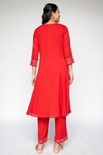 5 - Red Embroidered Wide-Leg Set, image 5