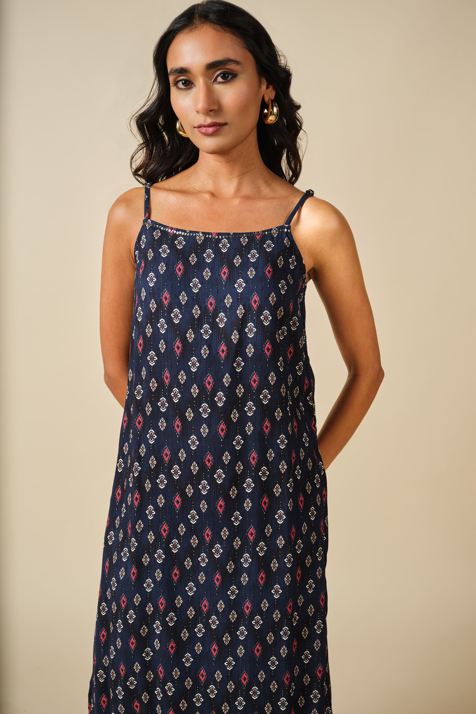 Shaam Rang Kurta Set, Blue, image 4