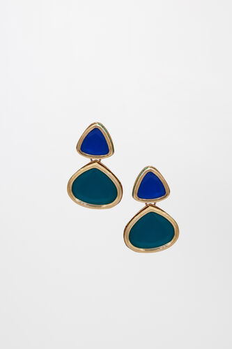 Dual Stone Drop Earrings, , image 1