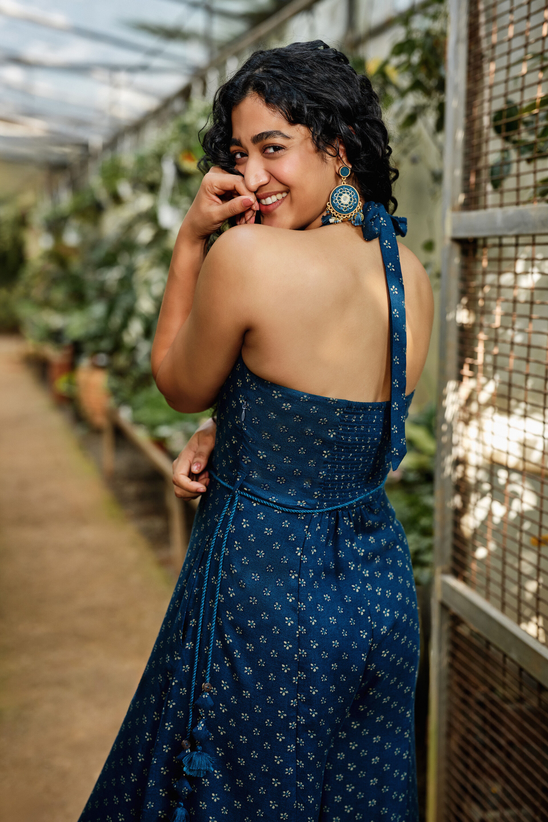 Spruha Indigo Jumpsuit, Indigo, image 4