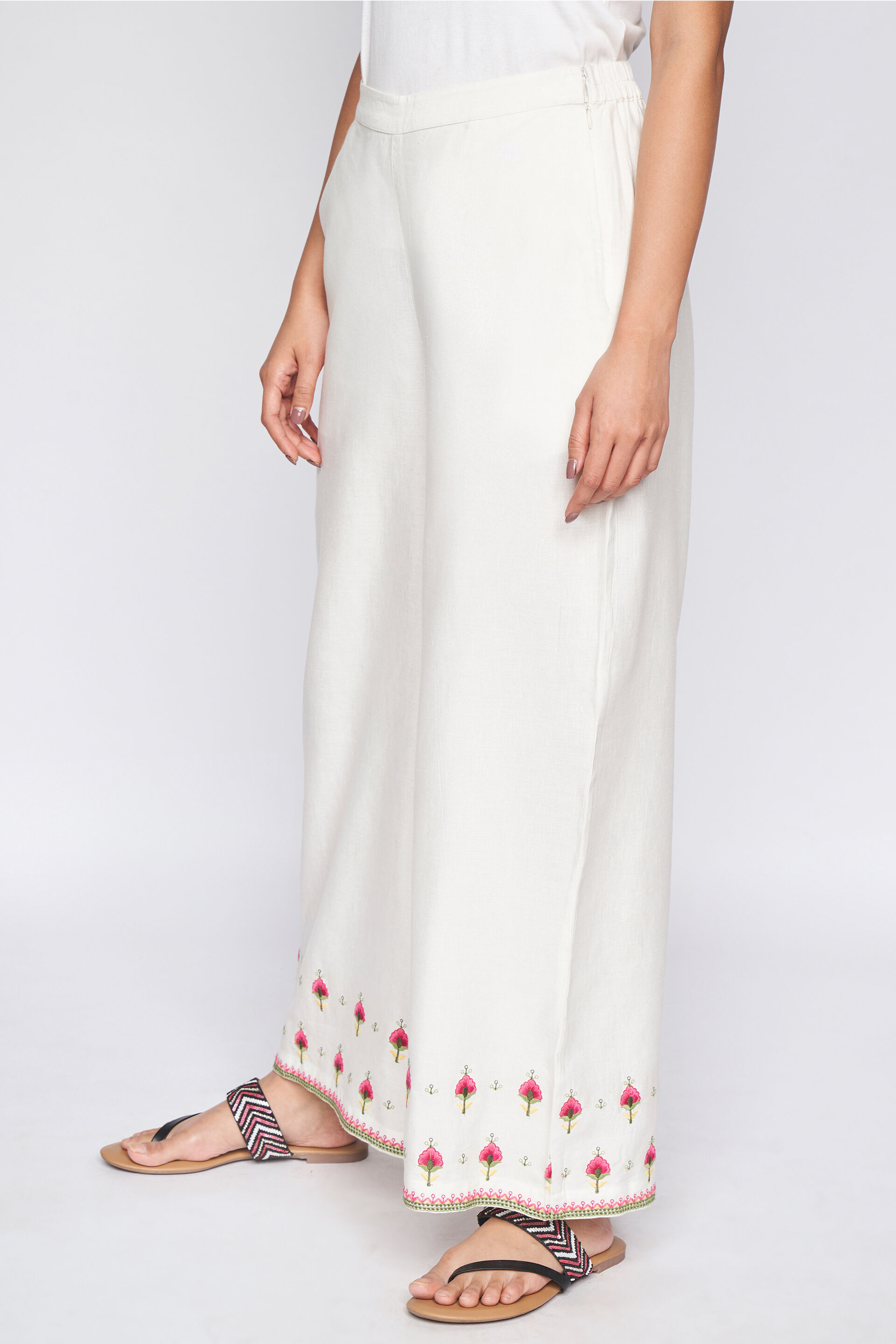 Buy online White Solid Straight Palazzo from Skirts, tapered pants &  Palazzos for Women by Elleven By Aurelia for ₹799 at 0% off | 2024  Limeroad.com