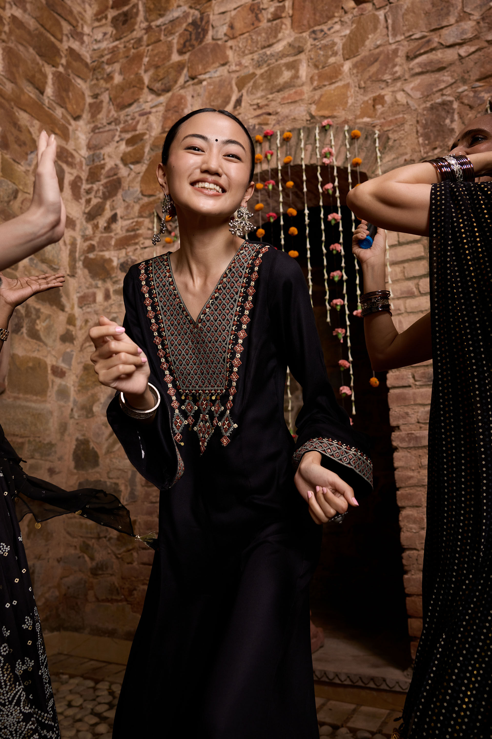 Bindu Black Jumpsuit, Black, image 2