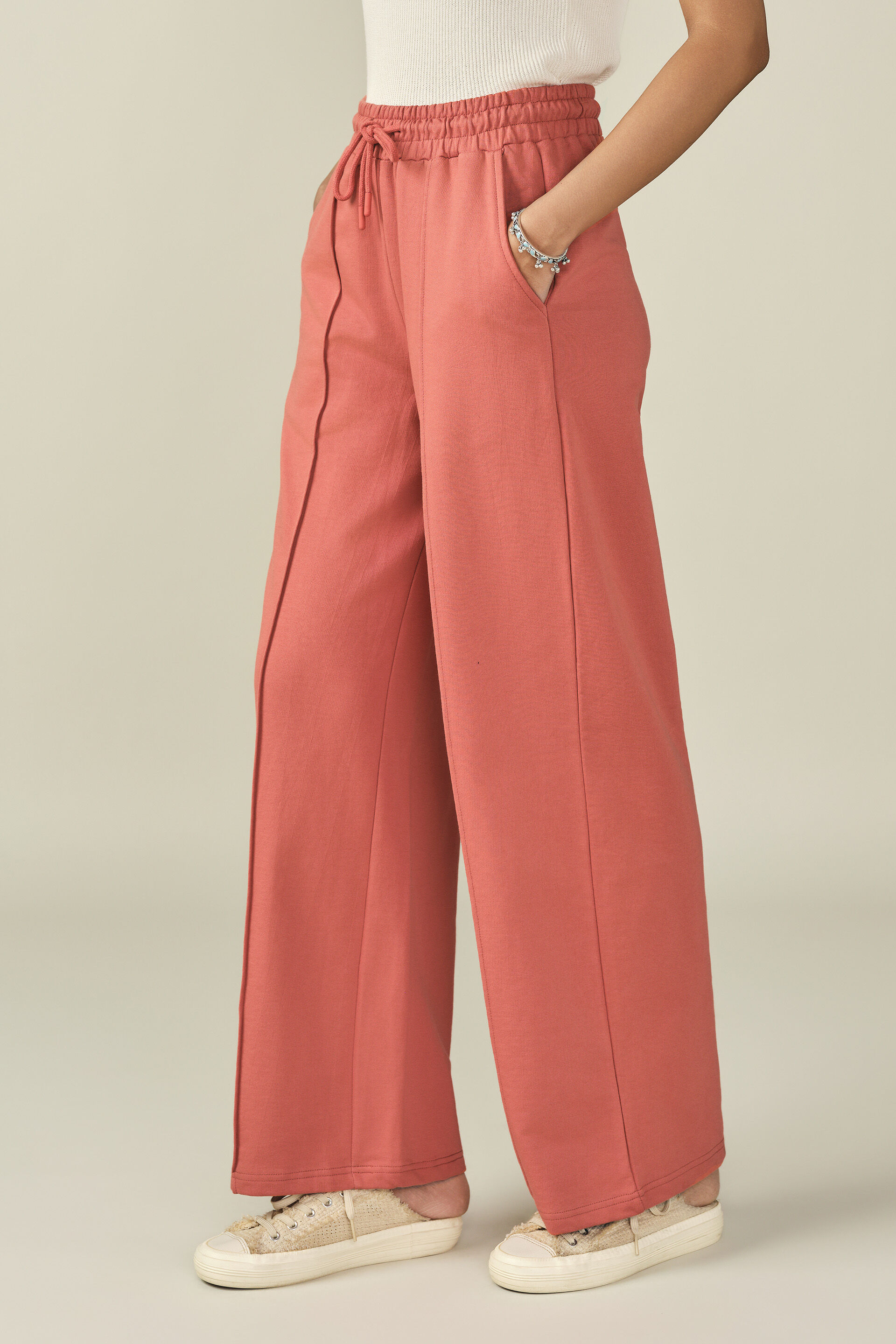 Solid Joggers in Rust, Rust, image 4