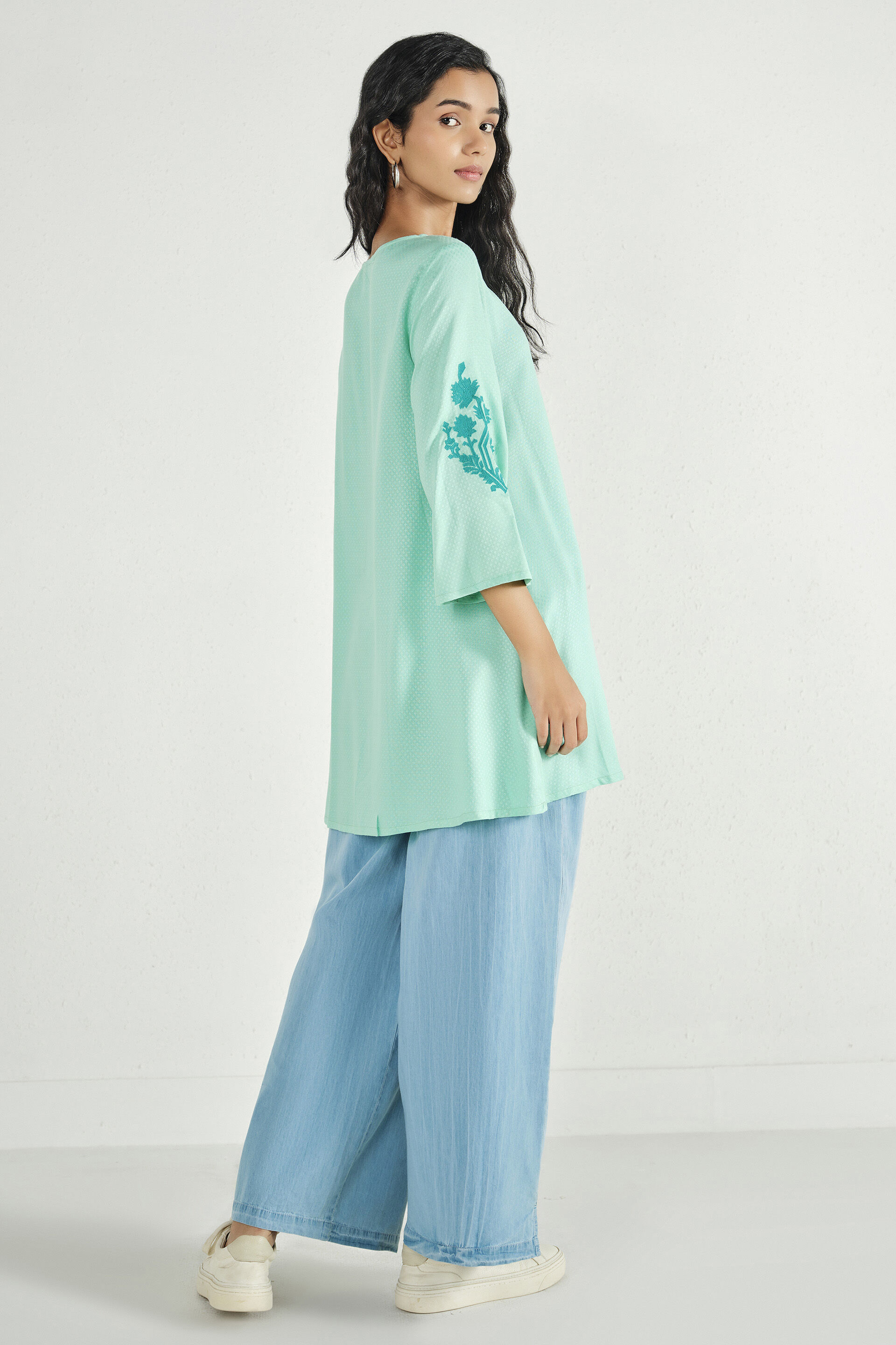 Mohak Mint Tunic, Mint, image 4