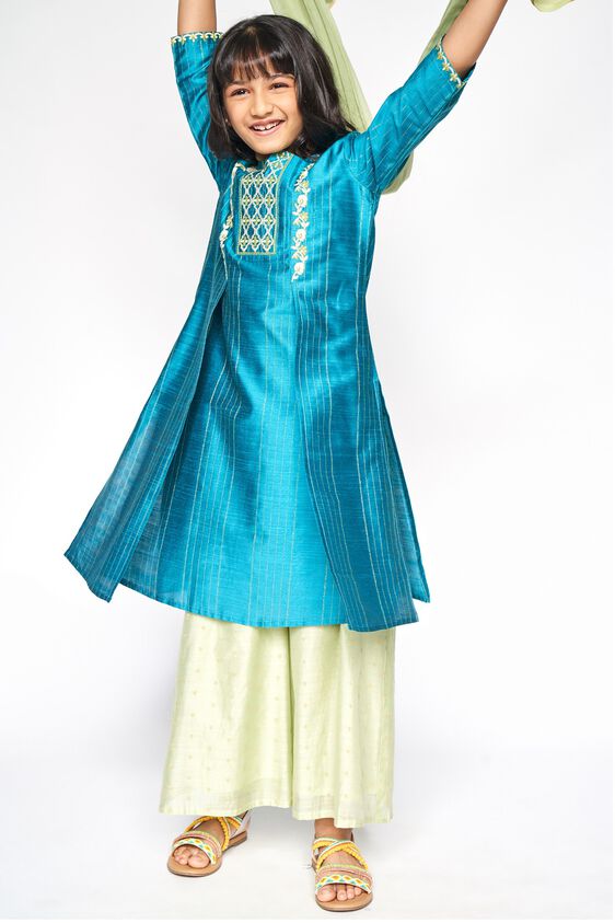 6 - Peacock Embroidered Straight Suit, image 6