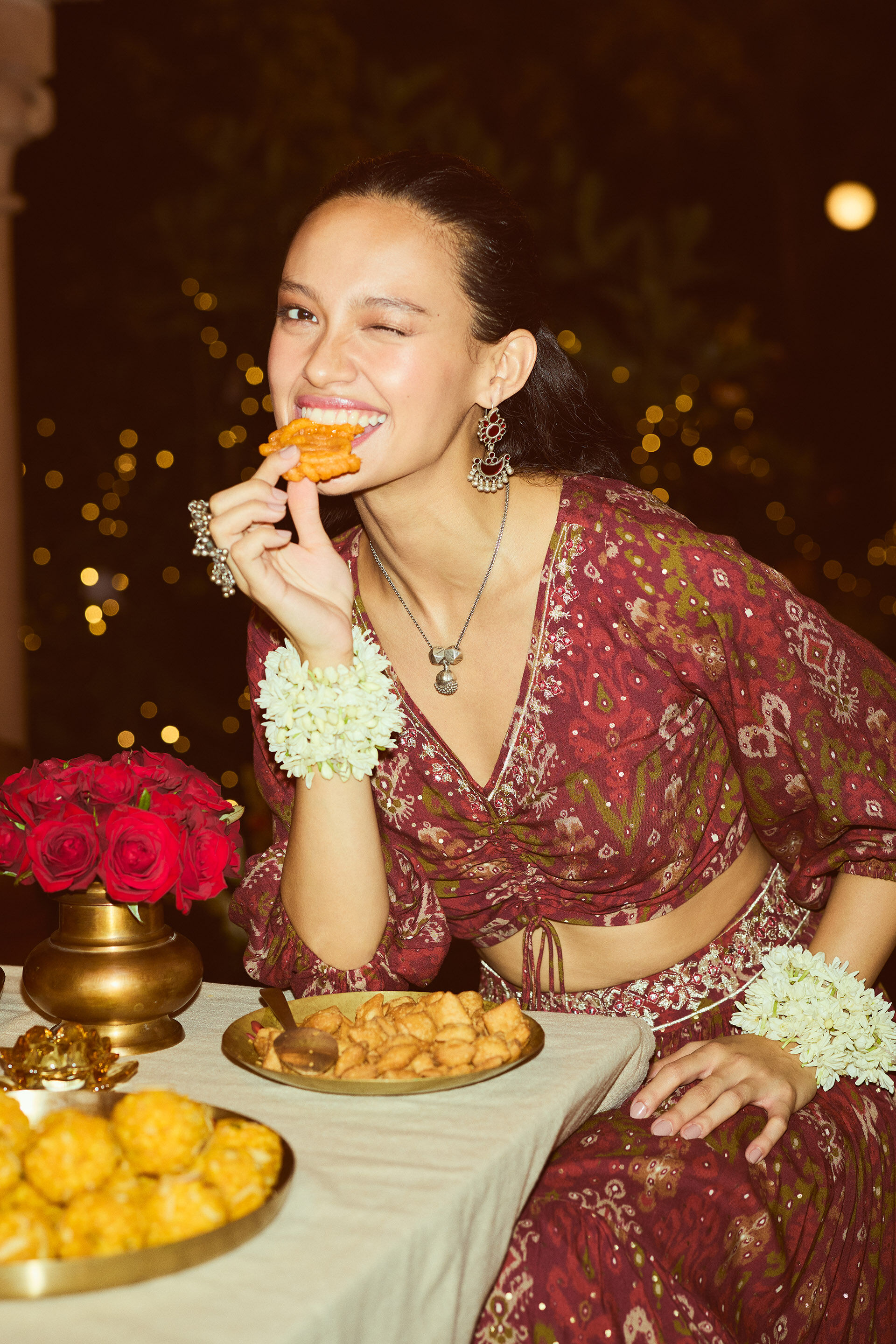 Taraash Rust Co-ord Set, Rust, image 4