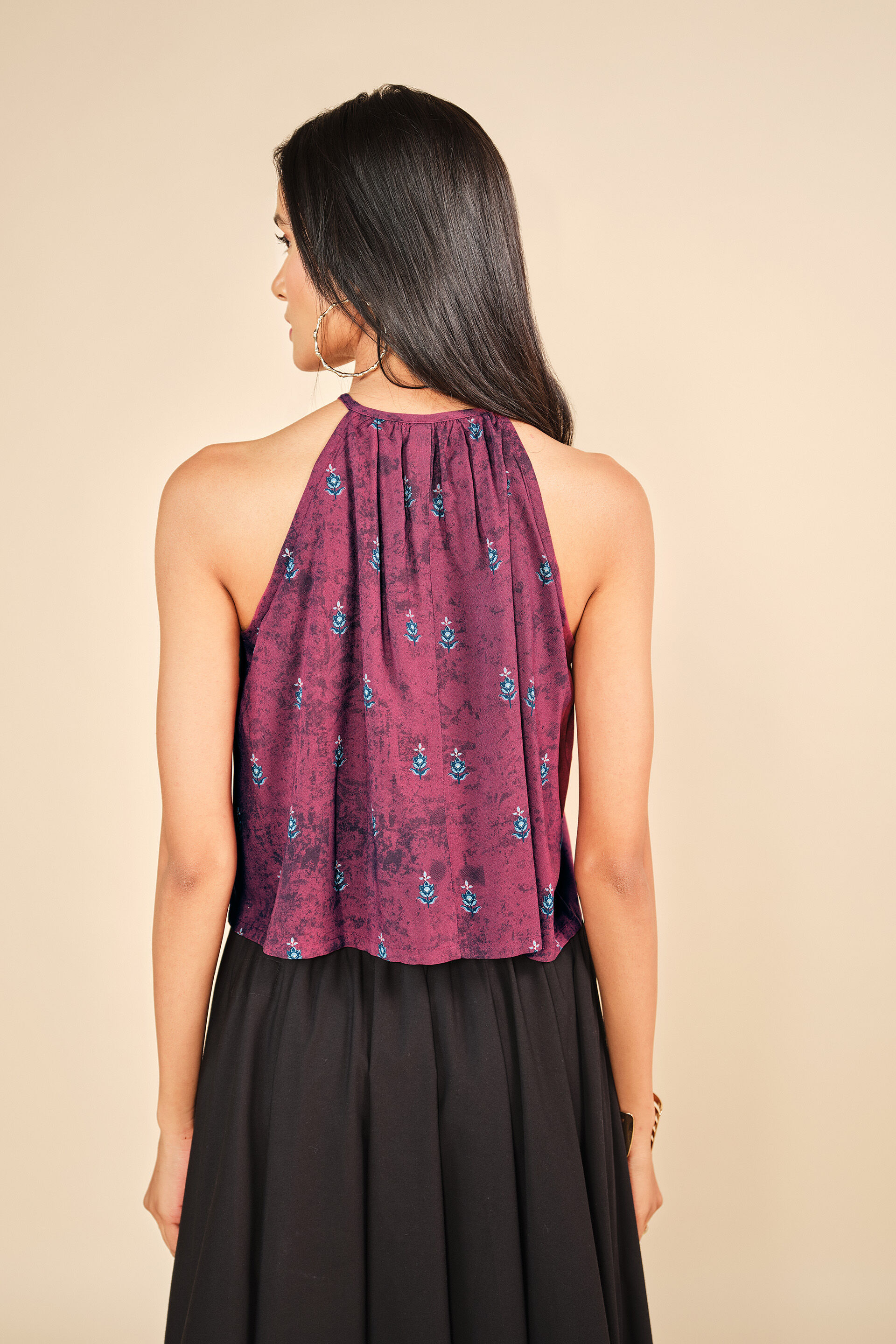 Ishq Rang Top, Wine, image 5