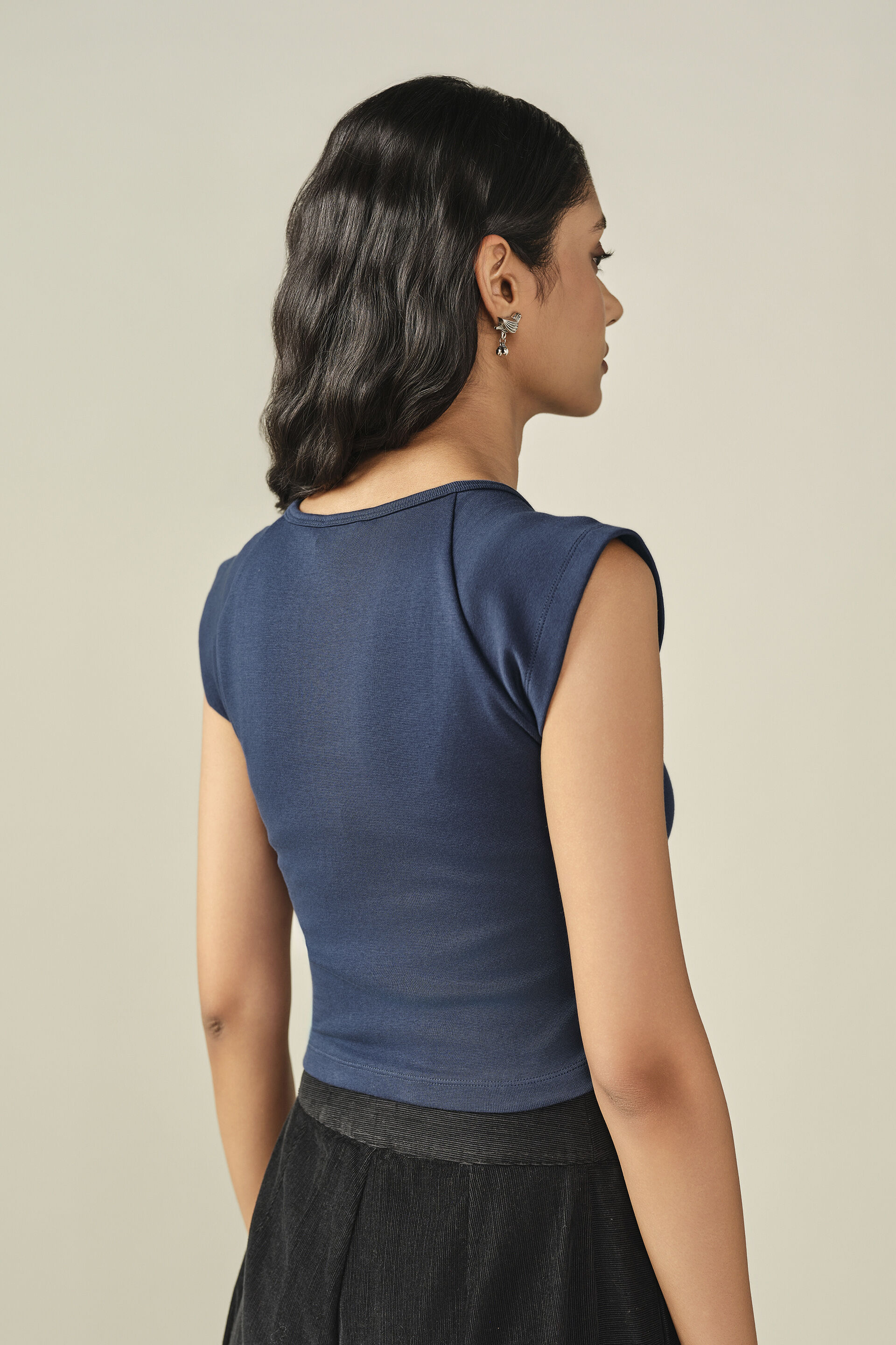 Bodycon Top in Blue, Blue, image 5