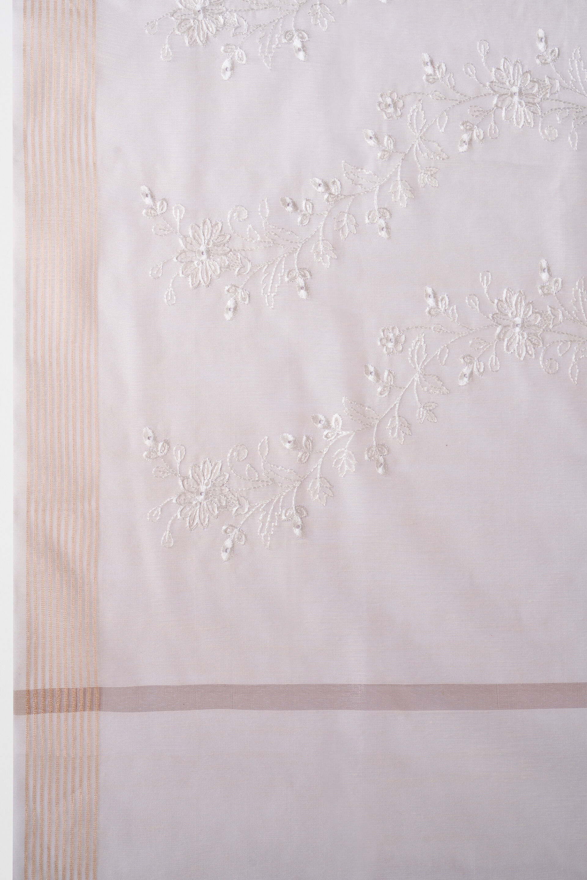 Off White Chanderi Scarf, , image 2