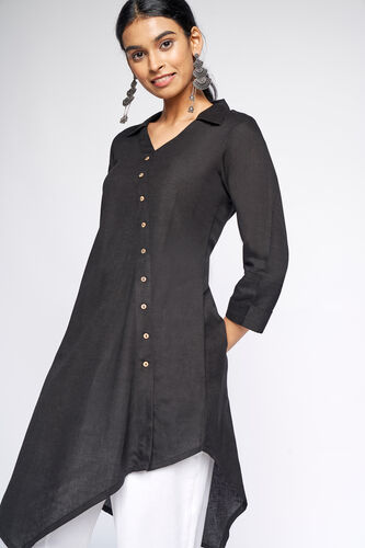 Asymmetric Tunic, Black, image 1