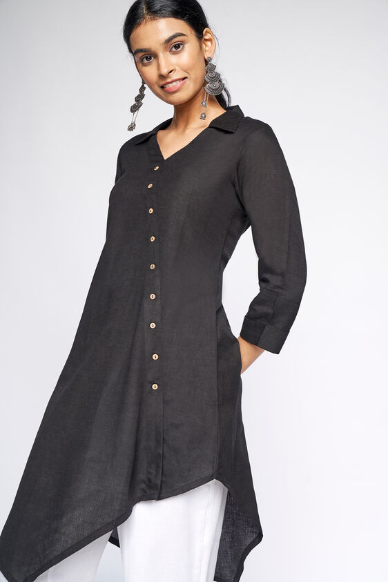 Asymmetric Tunic, Black, image 1