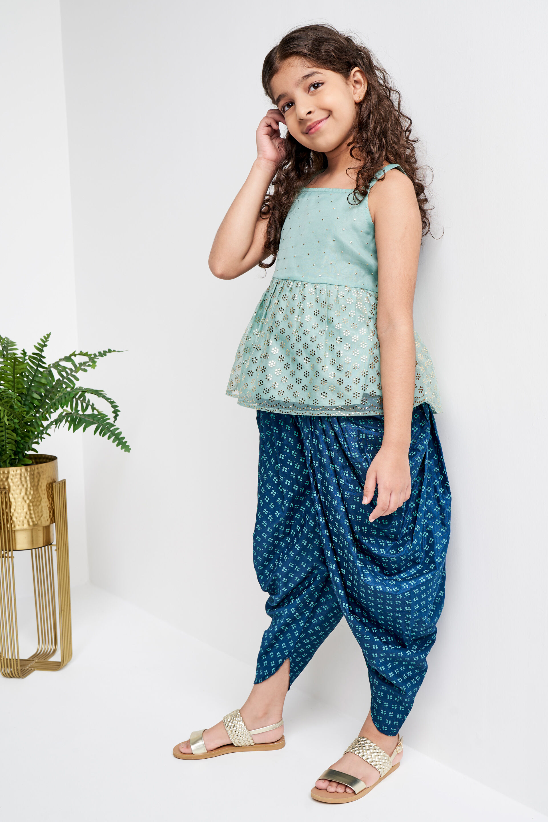 Sage Green Geometric Flared Suit, Sage Green, image 4