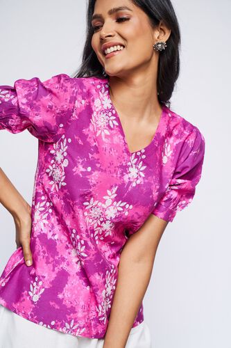 3 - Magenta Tie & Dye Top, image 3