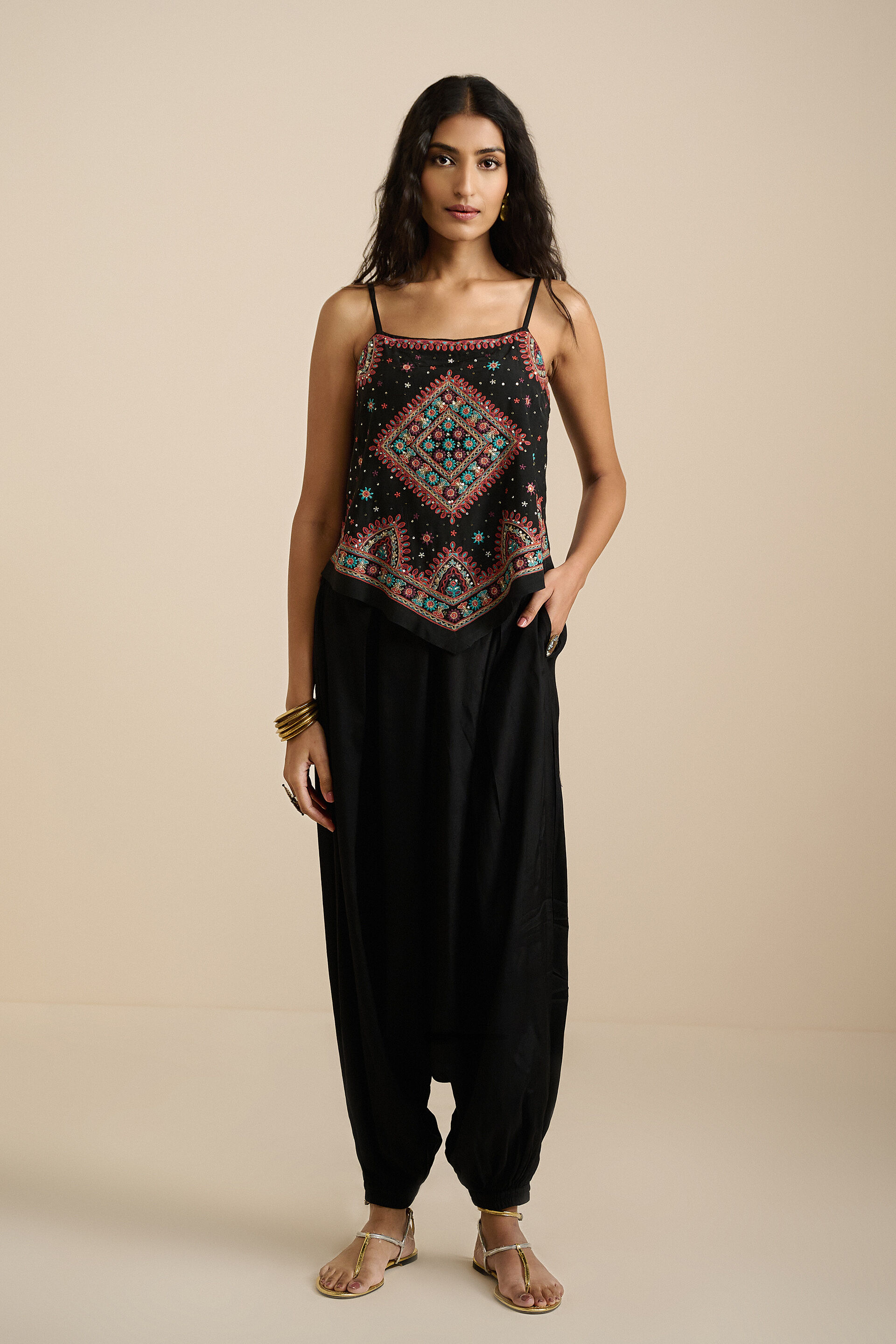 Aarini Black Co-ord Set, Black, image 5