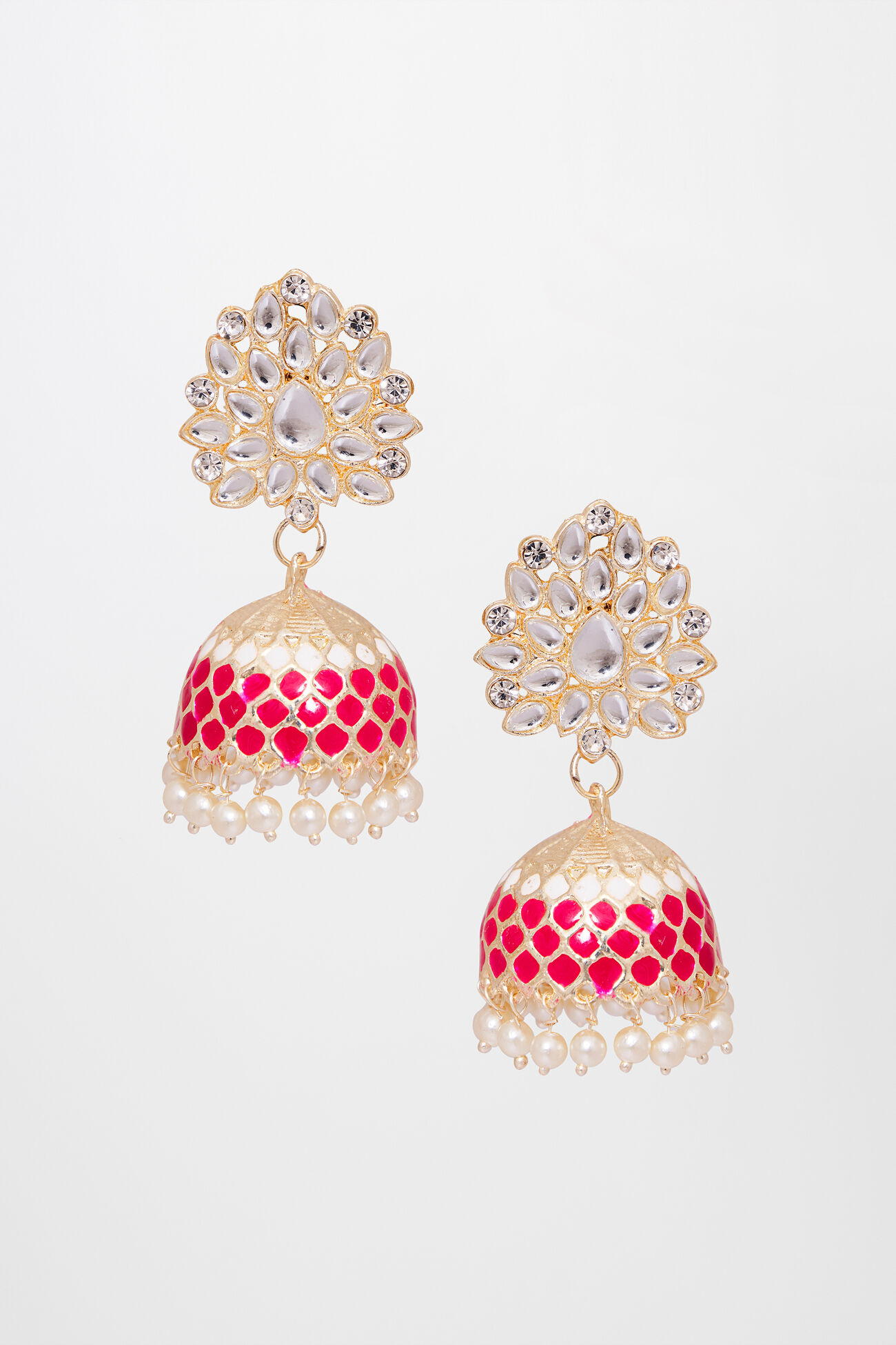 Pink Alloy Earring, , image 1