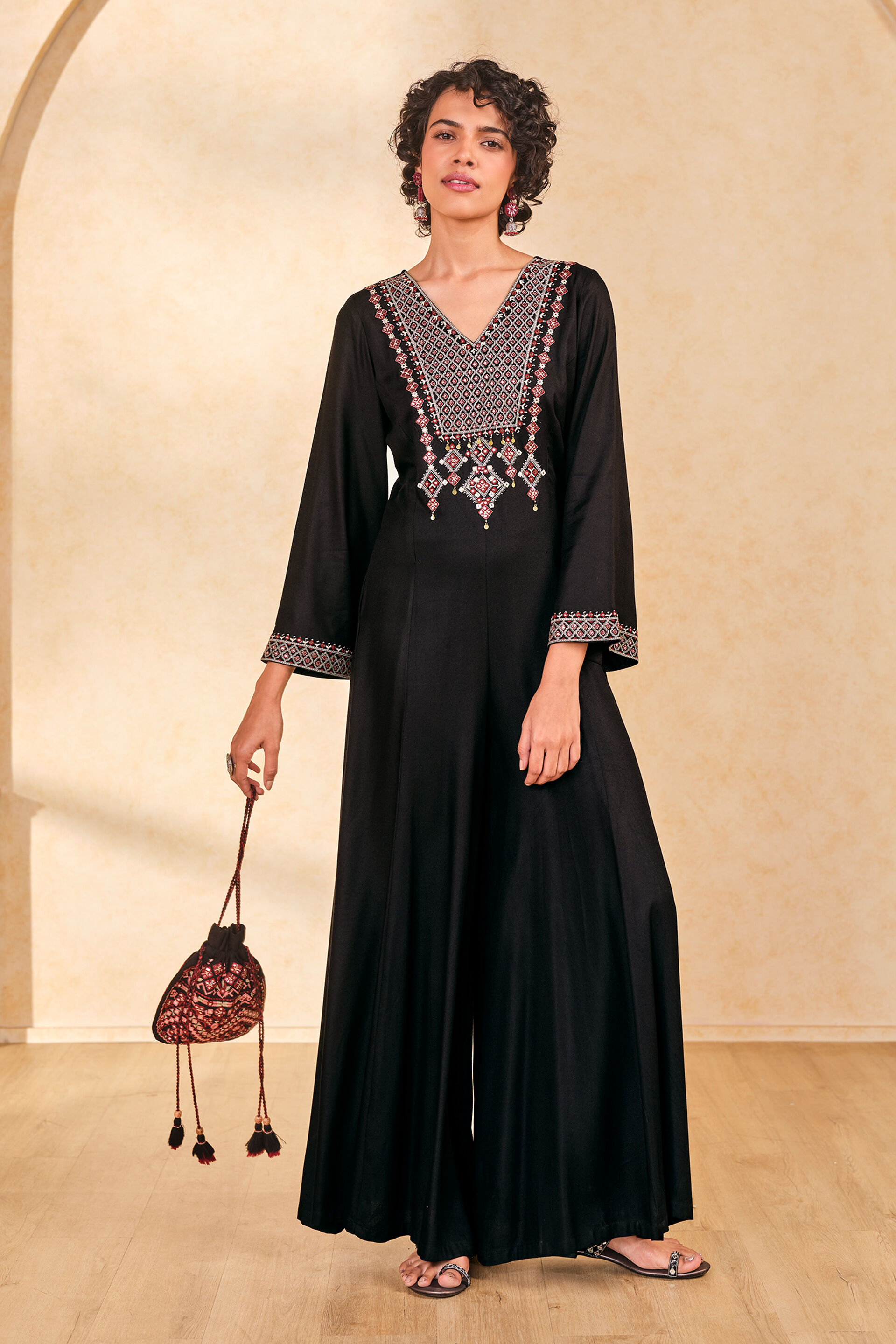 Bindu Black Jumpsuit, Black, image 6