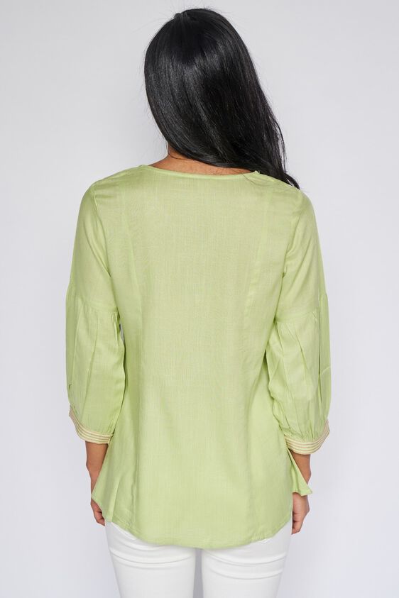 5 - Mint Solid A-Line Top, image 5