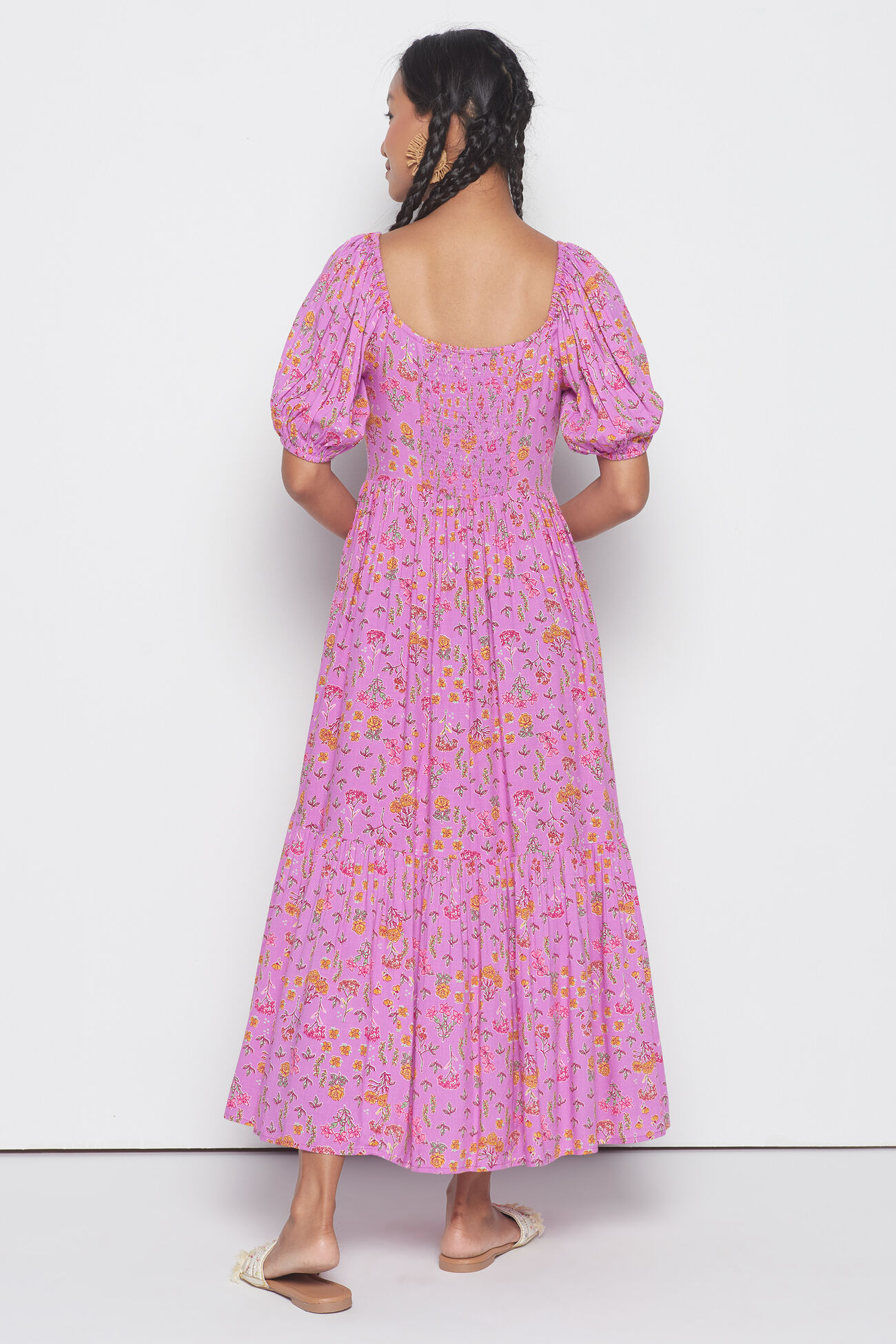 Sadabahar Flared Dress, Lilac, image 7